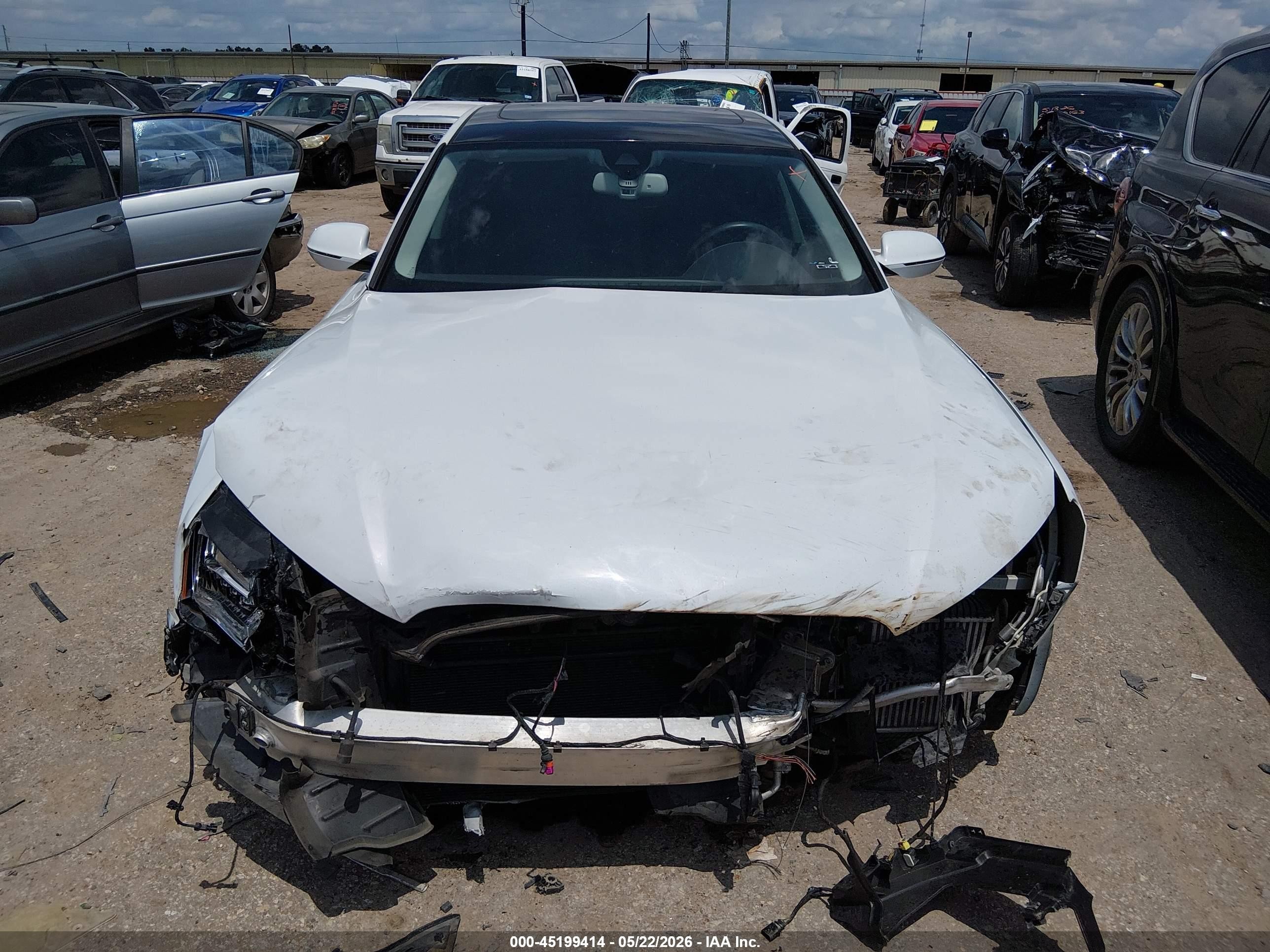 2014 Audi A8 L 3.0 Tdi White vin: WAURMAFD8EN001075