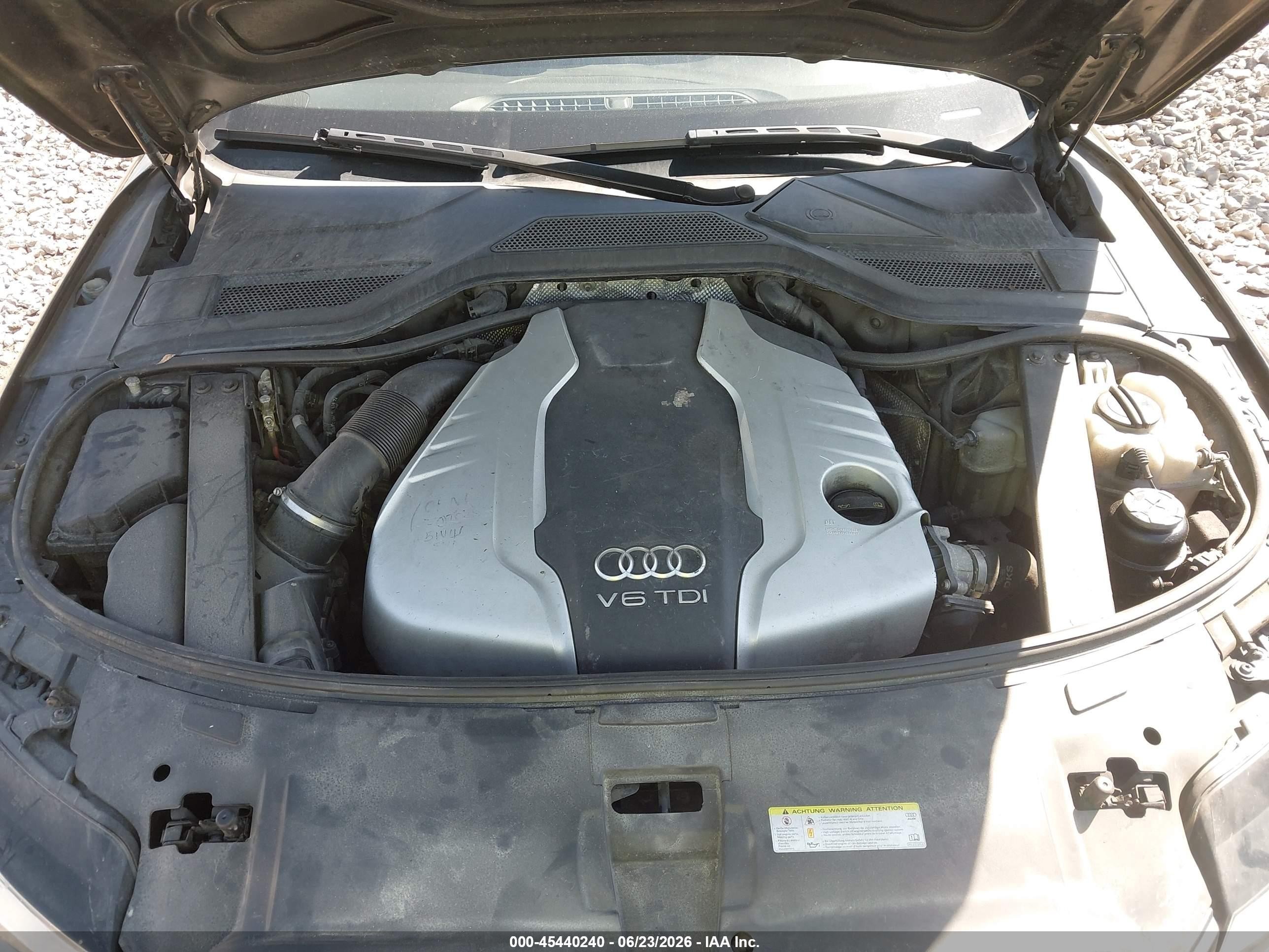 2014 Audi A8 L 3.0 Tdi Black vin: WAURMAFDXEN006813