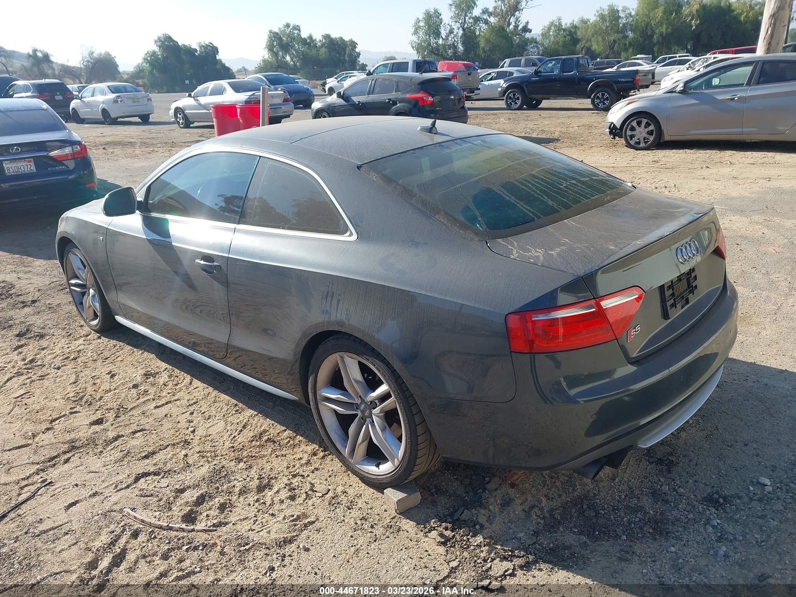 2008 Audi S5 4.2l Gray vin: WAURV78T08A009784