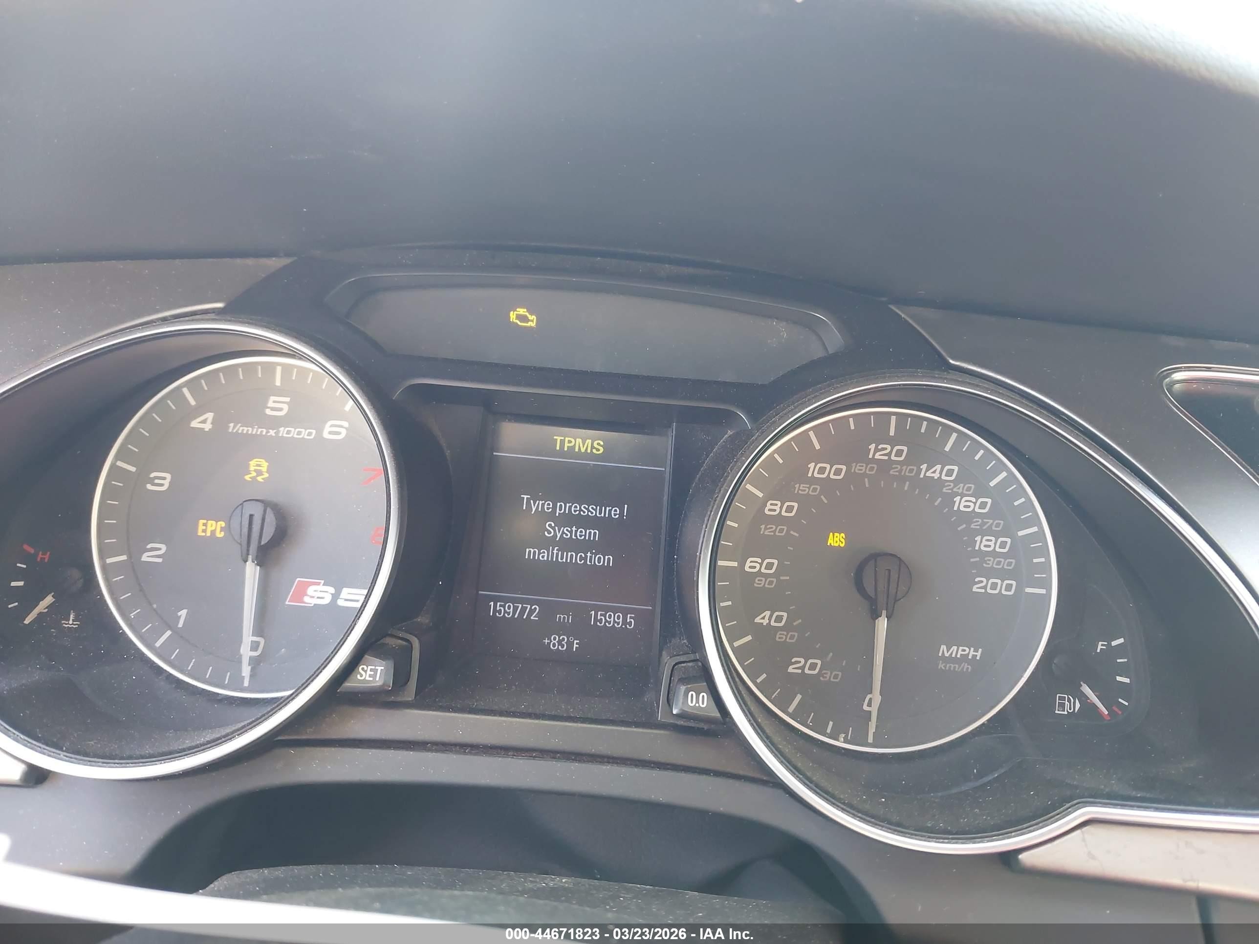 2008 Audi S5 4.2l Gray vin: WAURV78T08A009784