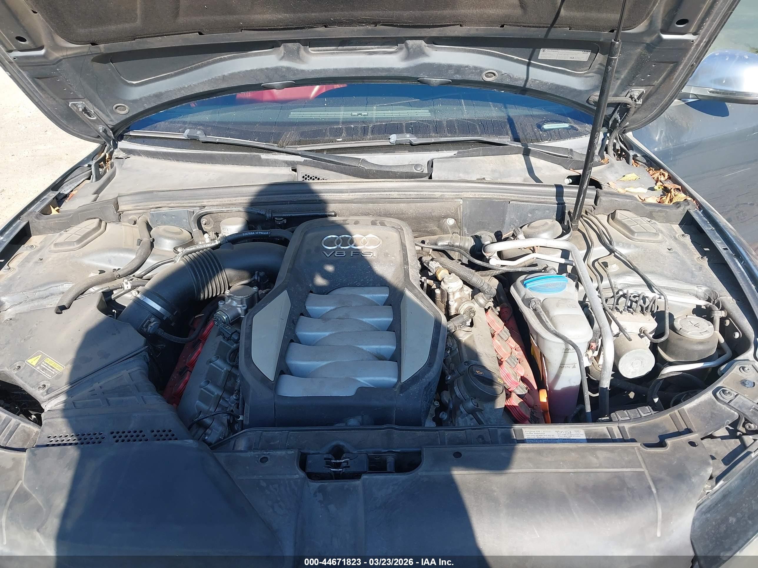 2008 Audi S5 4.2l Gray vin: WAURV78T08A009784