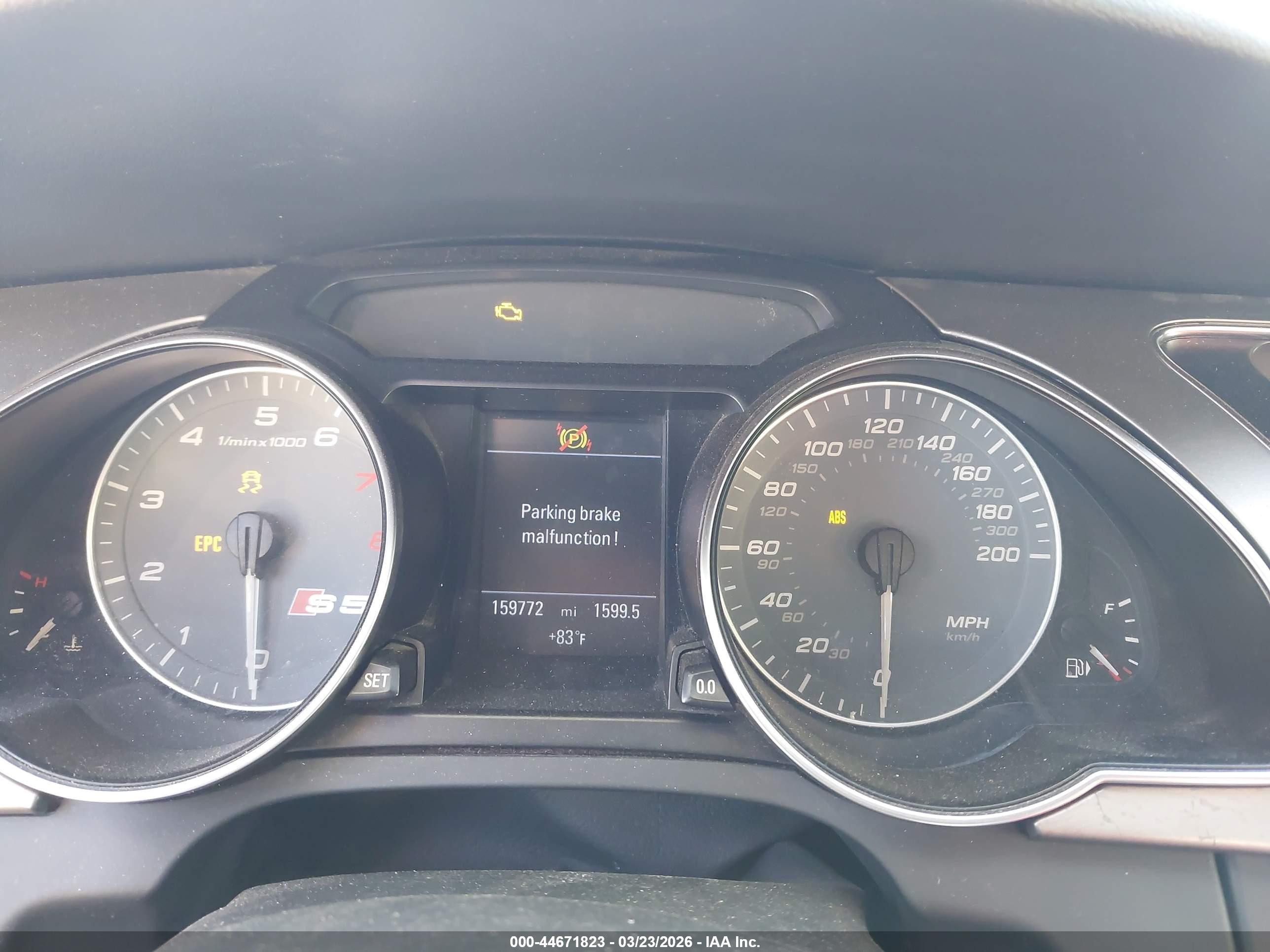 2008 Audi S5 4.2l Gray vin: WAURV78T08A009784