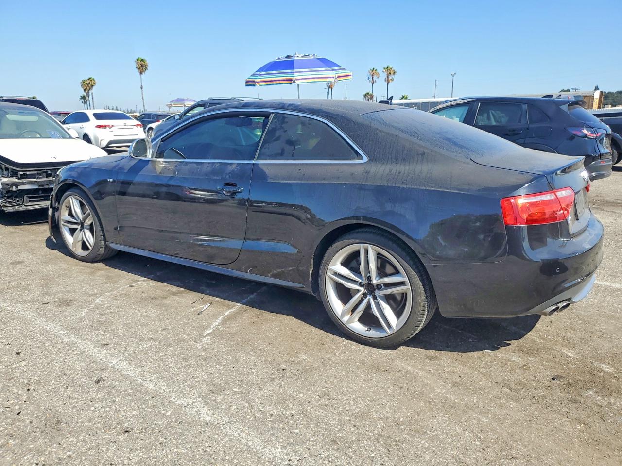 2008 Audi S5 Quattro Black vin: WAURV78T08A011082