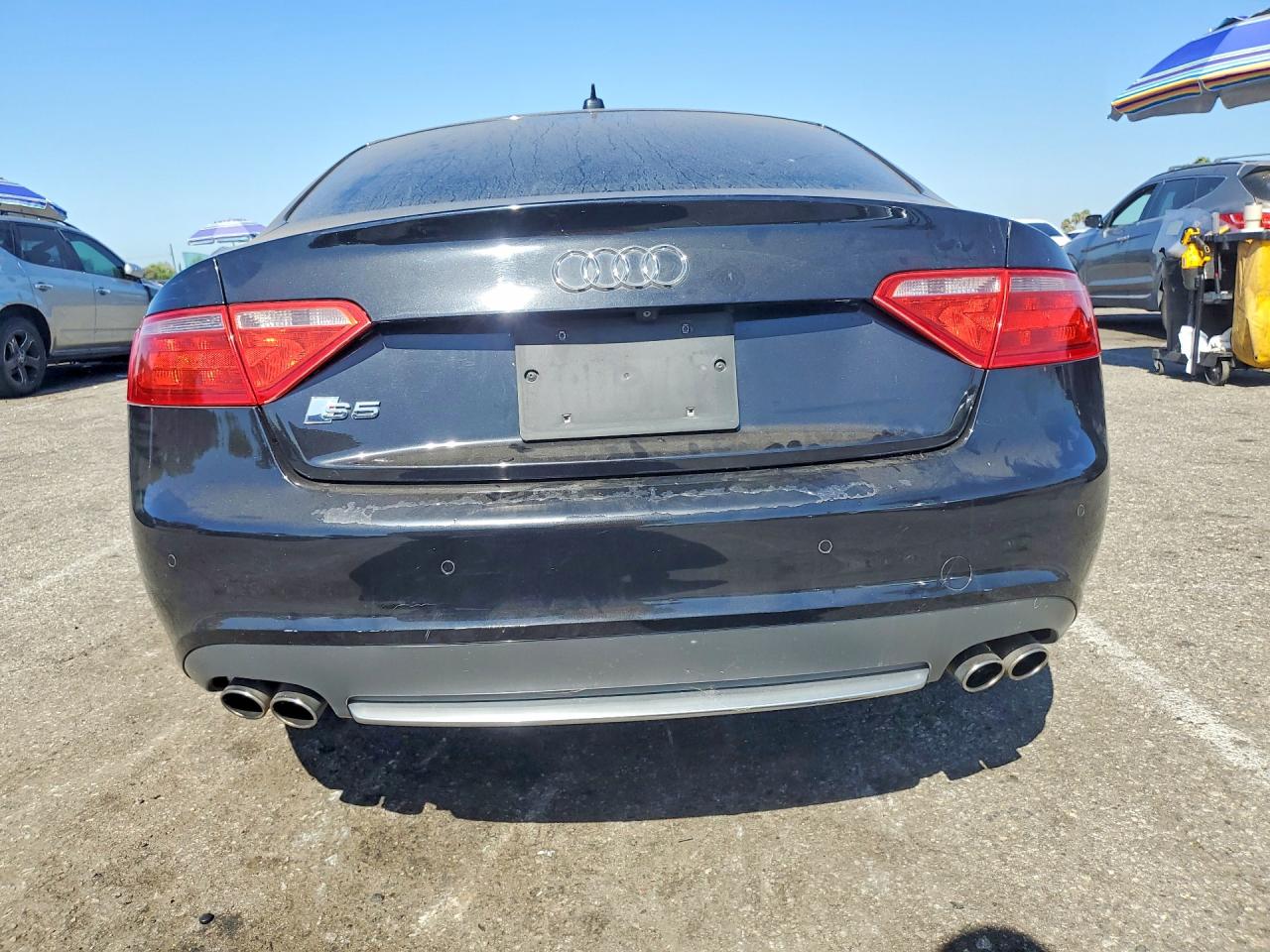 2008 Audi S5 Quattro Black vin: WAURV78T08A011082