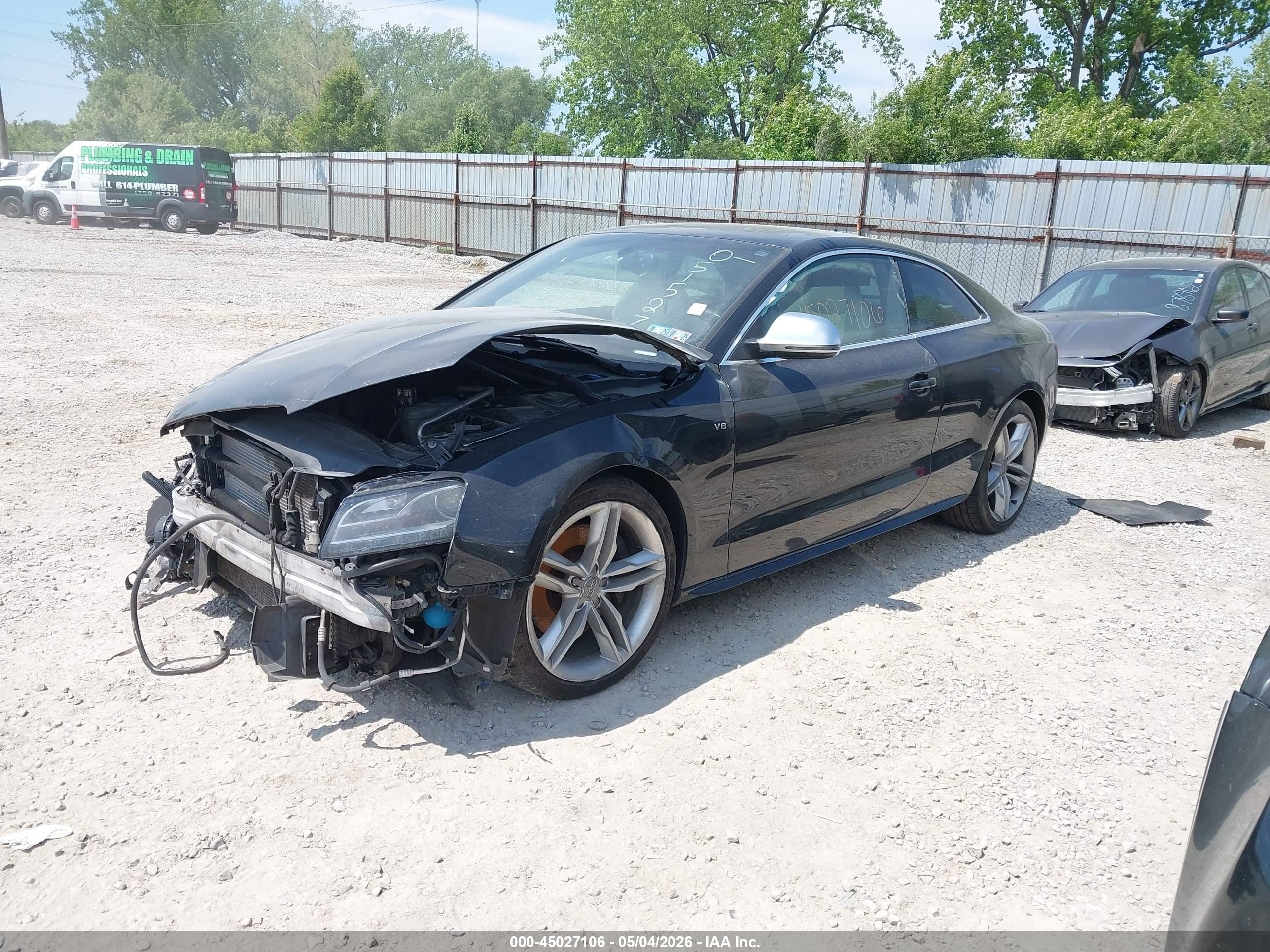 2009 Audi S5 4.2l Black vin: WAURV78T19A051527