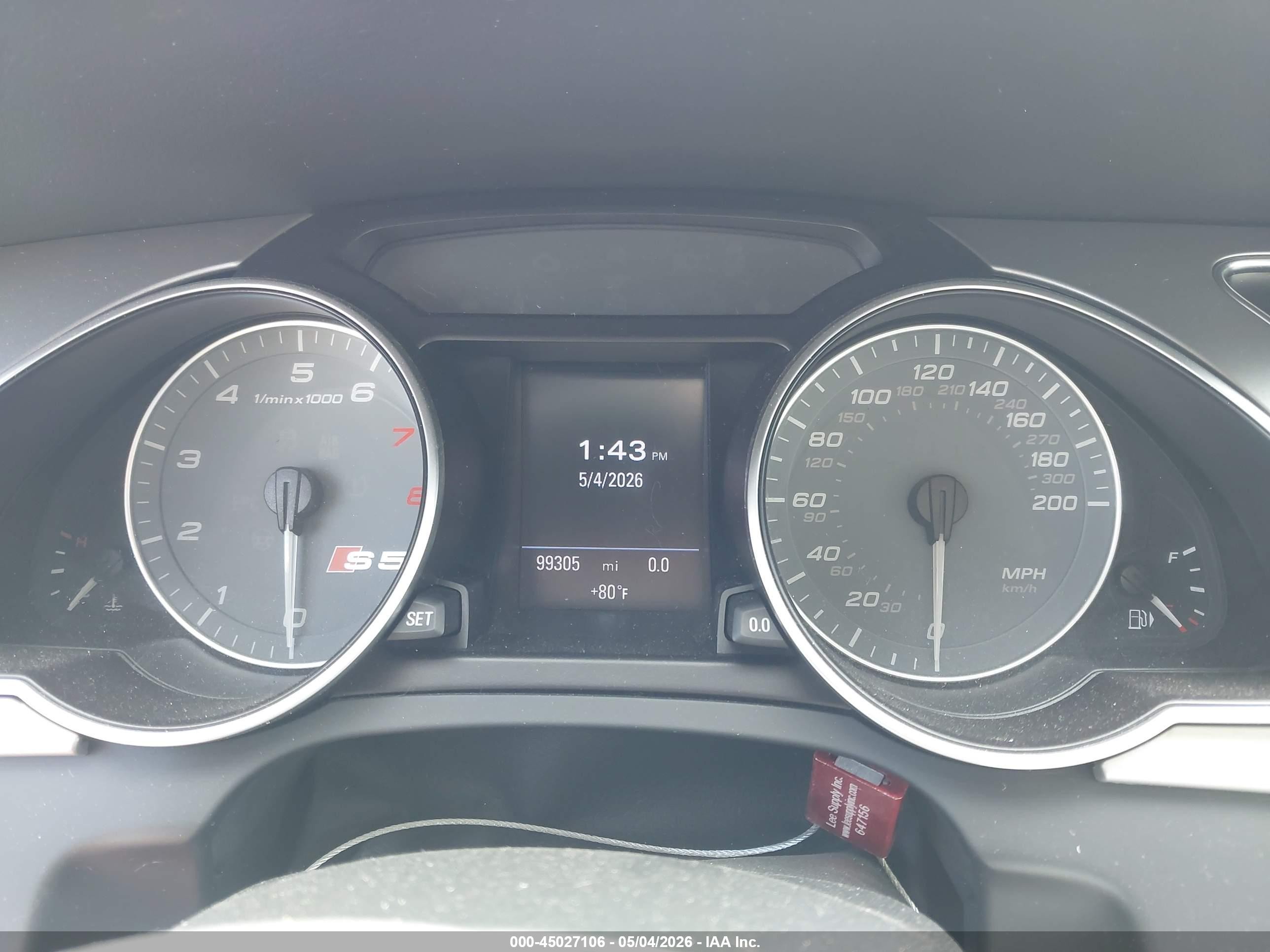 2009 Audi S5 4.2l Black vin: WAURV78T19A051527