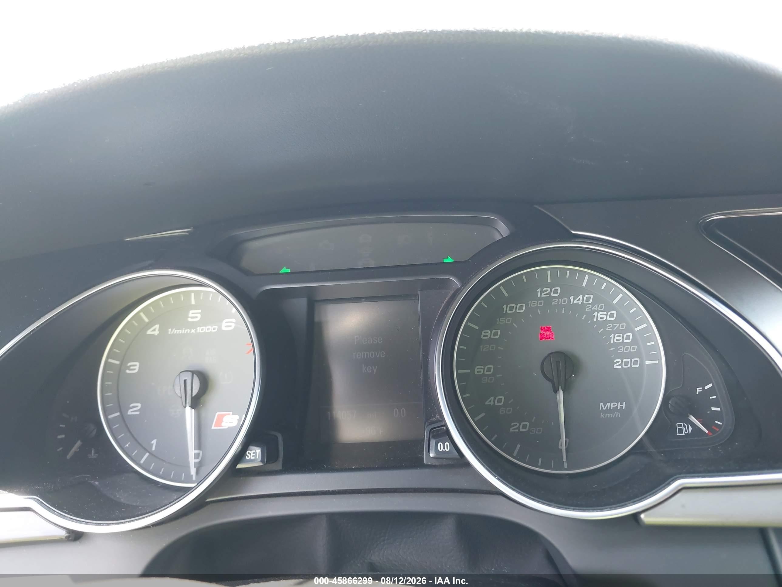 2008 Audi S5 4.2l White vin: WAURV78T58A010414
