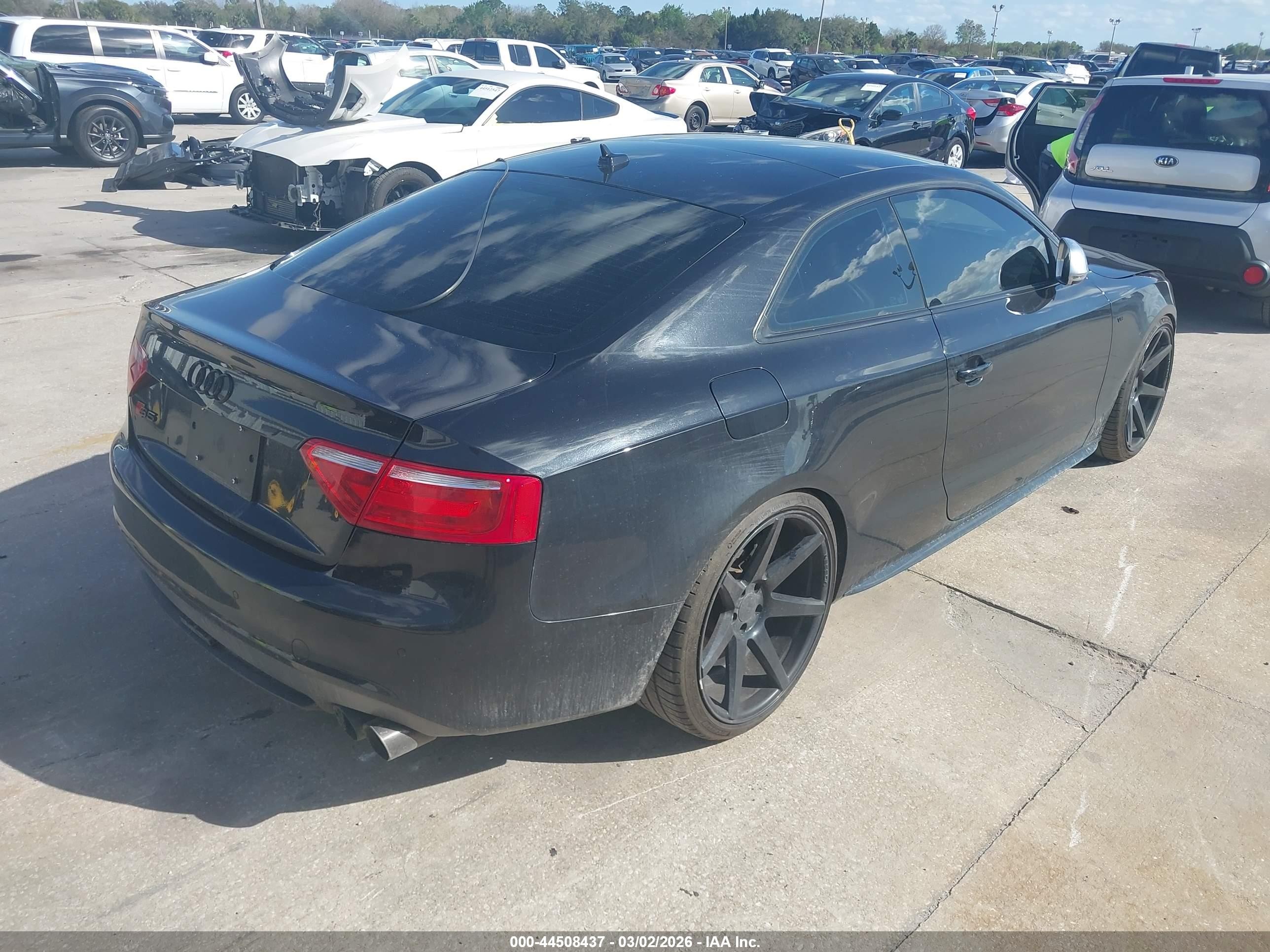 2008 Audi S5 4.2l Black vin: WAURV78T78A018451