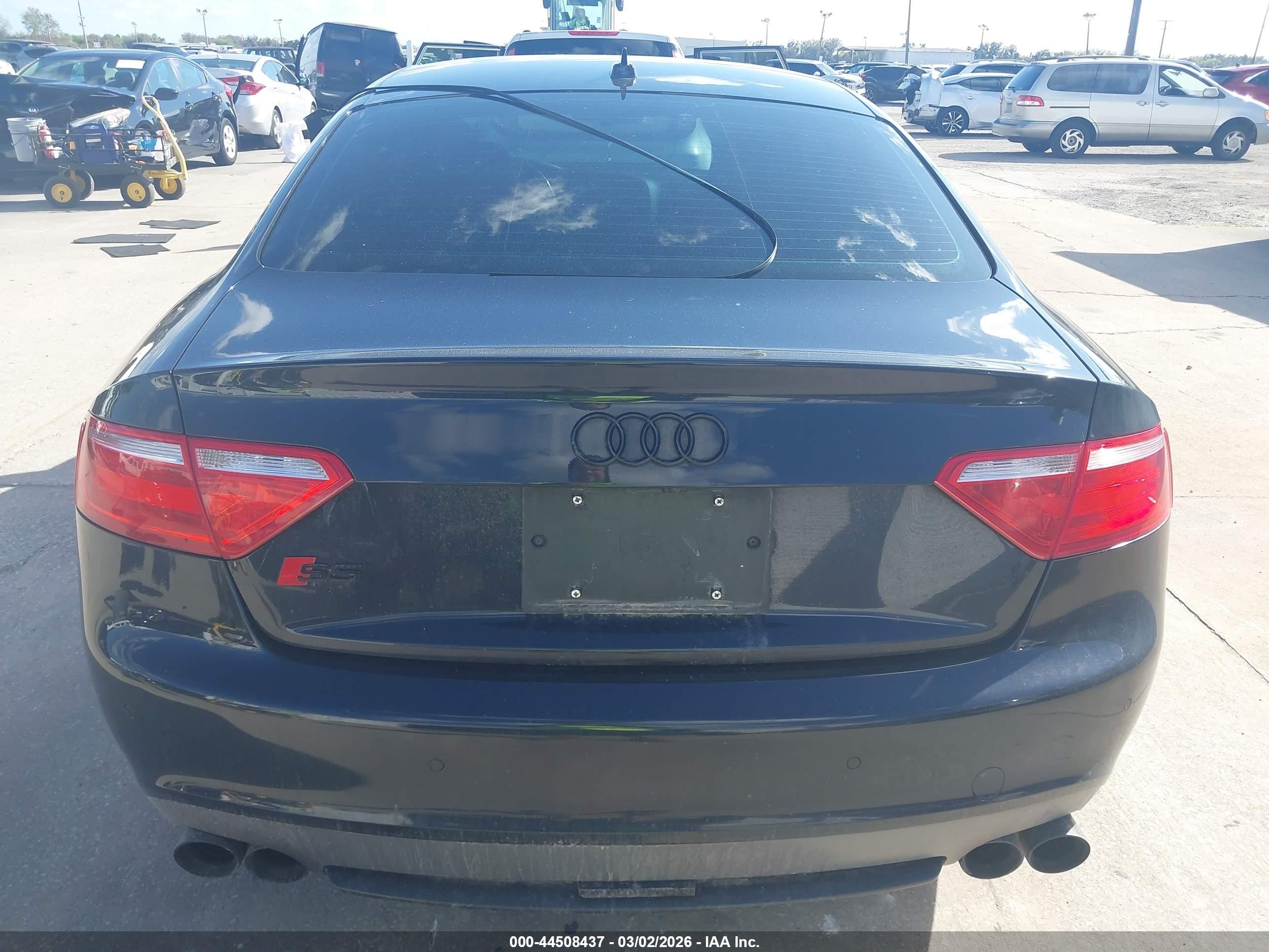 2008 Audi S5 4.2l Black vin: WAURV78T78A018451
