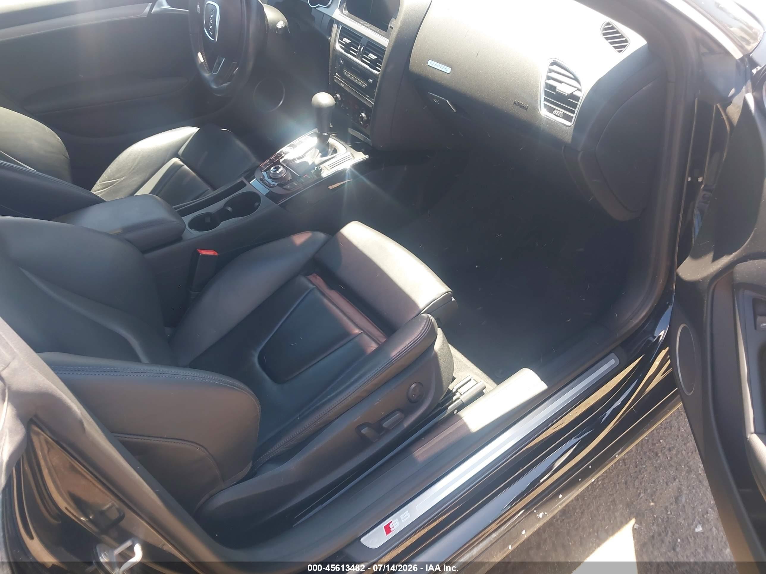 2009 Audi S5 4.2l Black vin: WAURV78T79A052956