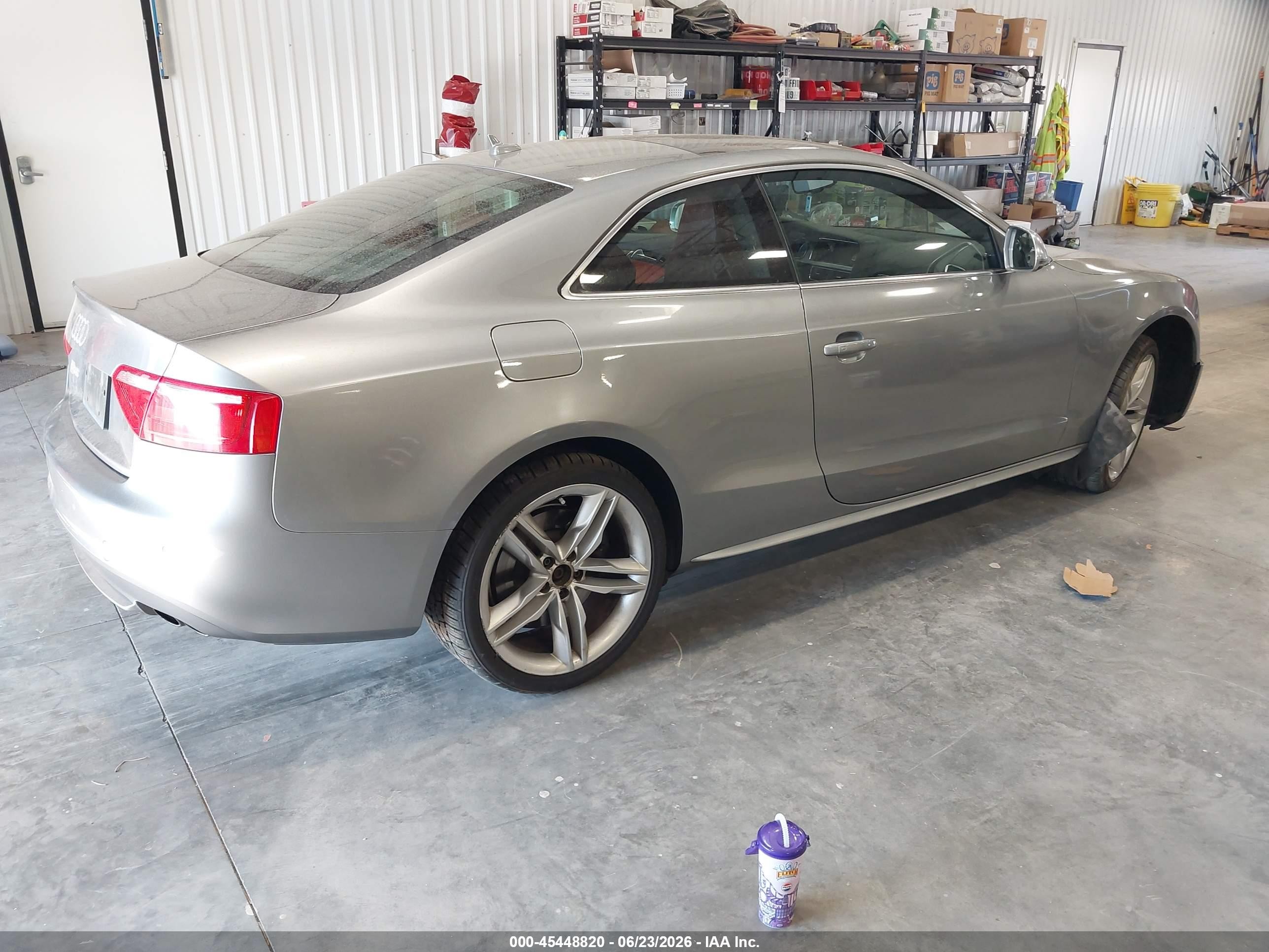2009 Audi S5 4.2l Gray vin: WAURV78T99A025600