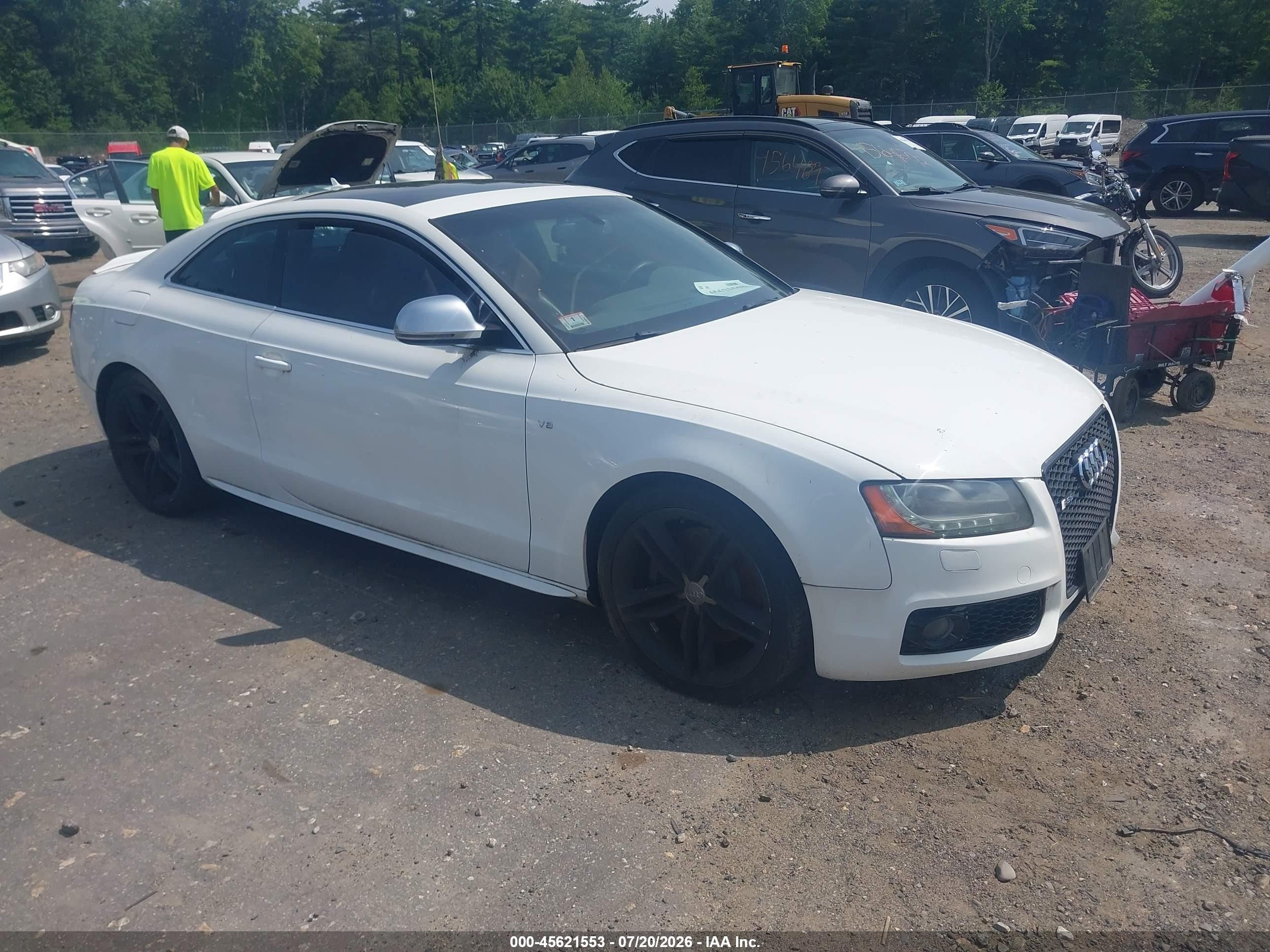 2009 Audi S5 4.2l White vin: WAURV78T99A036595