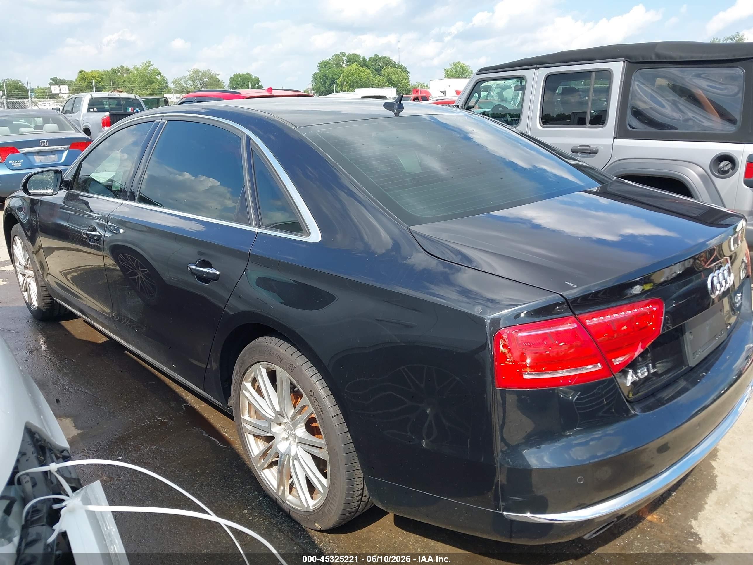 2012 Audi A8 L 4.2 Black vin: WAURVAFD0CN007947