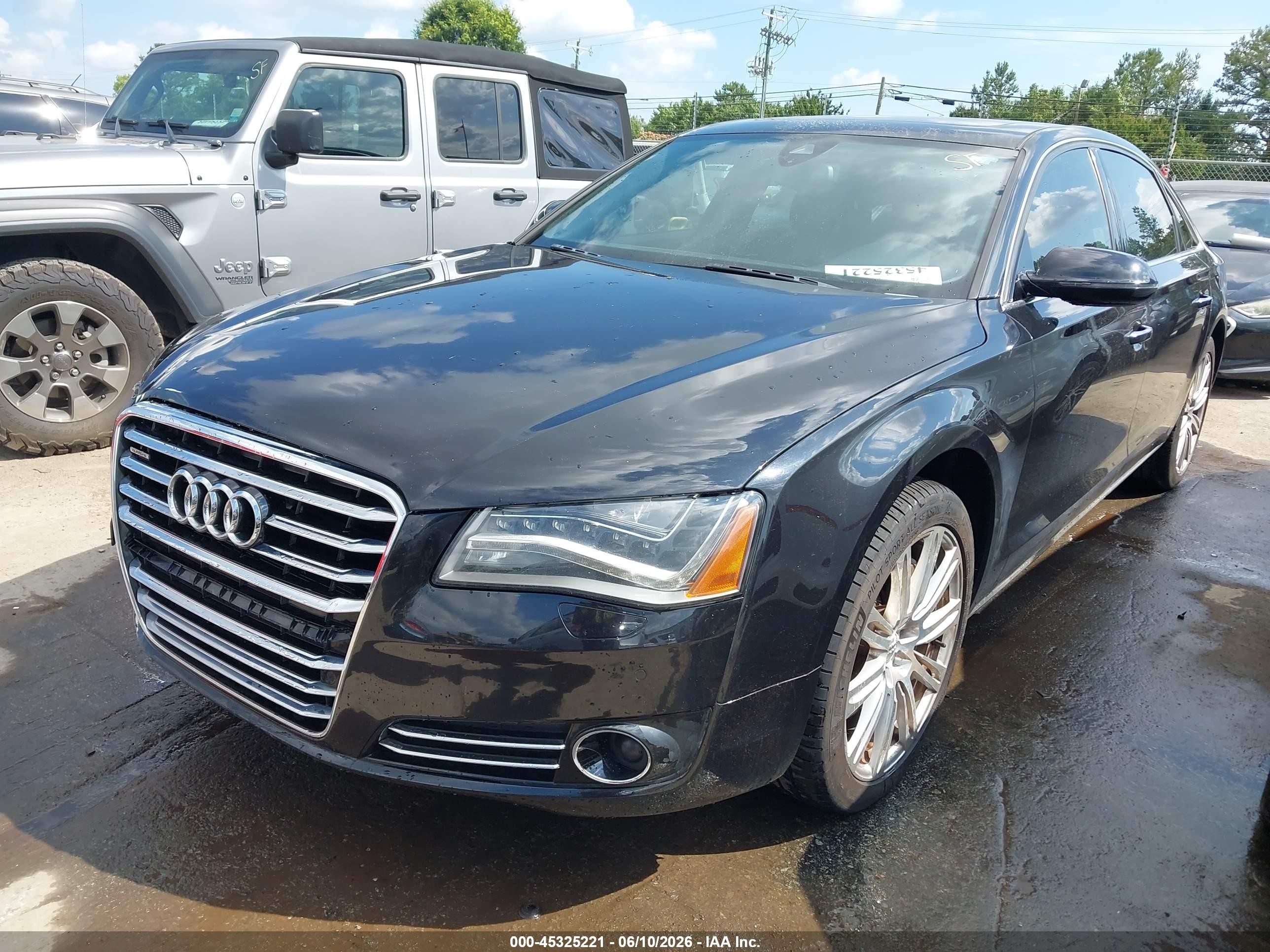 2012 Audi A8 L 4.2 Black vin: WAURVAFD0CN007947