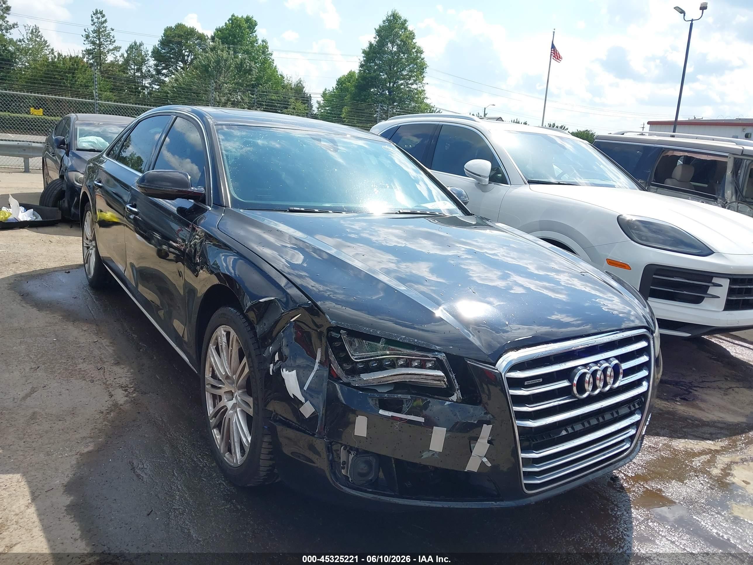 2012 Audi A8 L 4.2 Black vin: WAURVAFD0CN007947