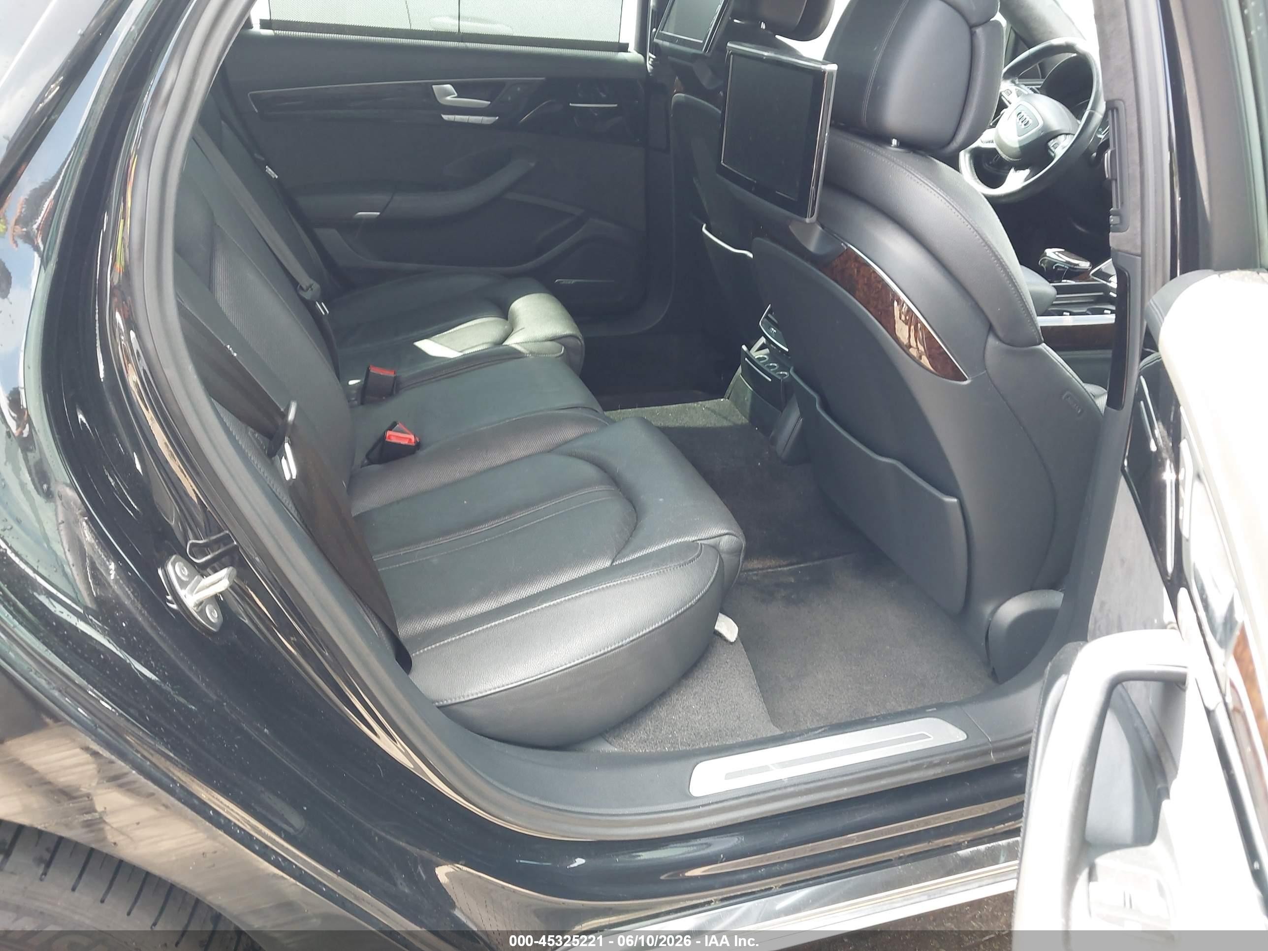 2012 Audi A8 L 4.2 Black vin: WAURVAFD0CN007947
