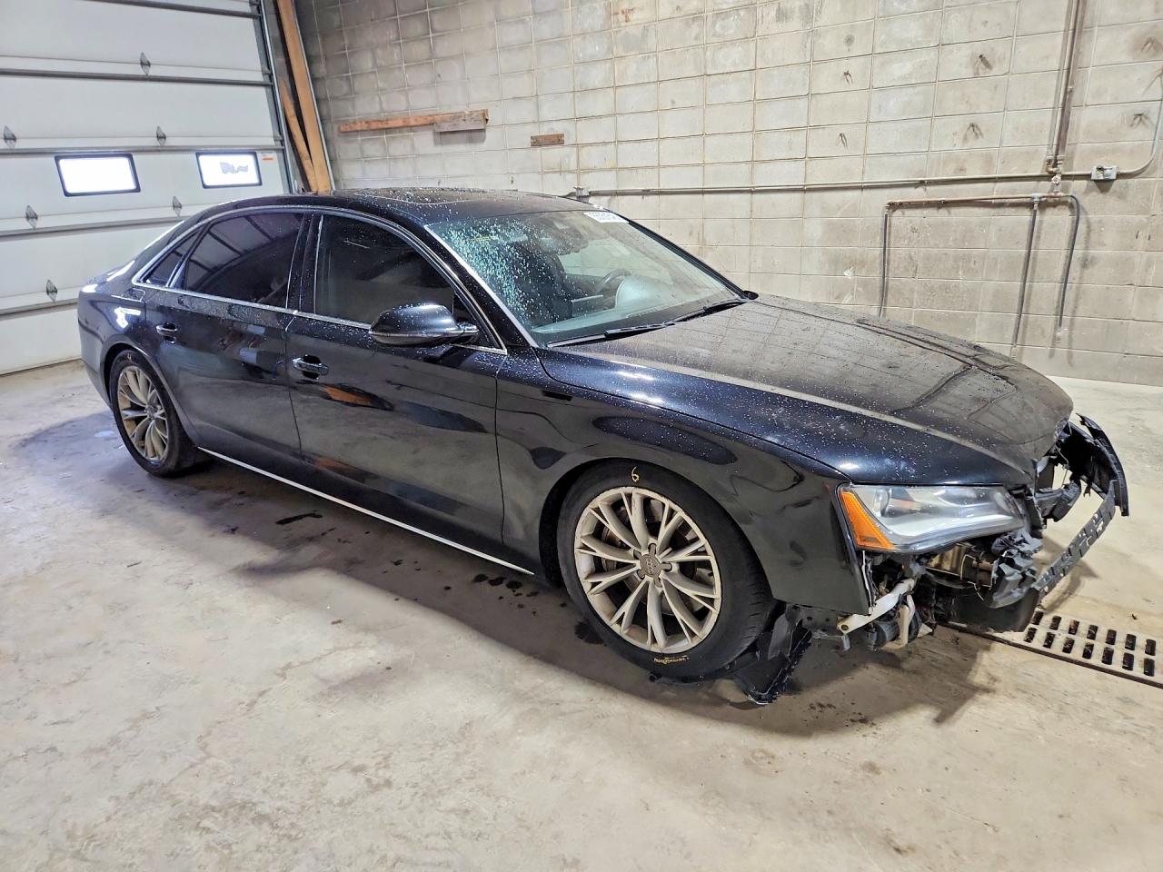 2012 Audi A8 L Quattro Black vin: WAURVAFD1CN006984