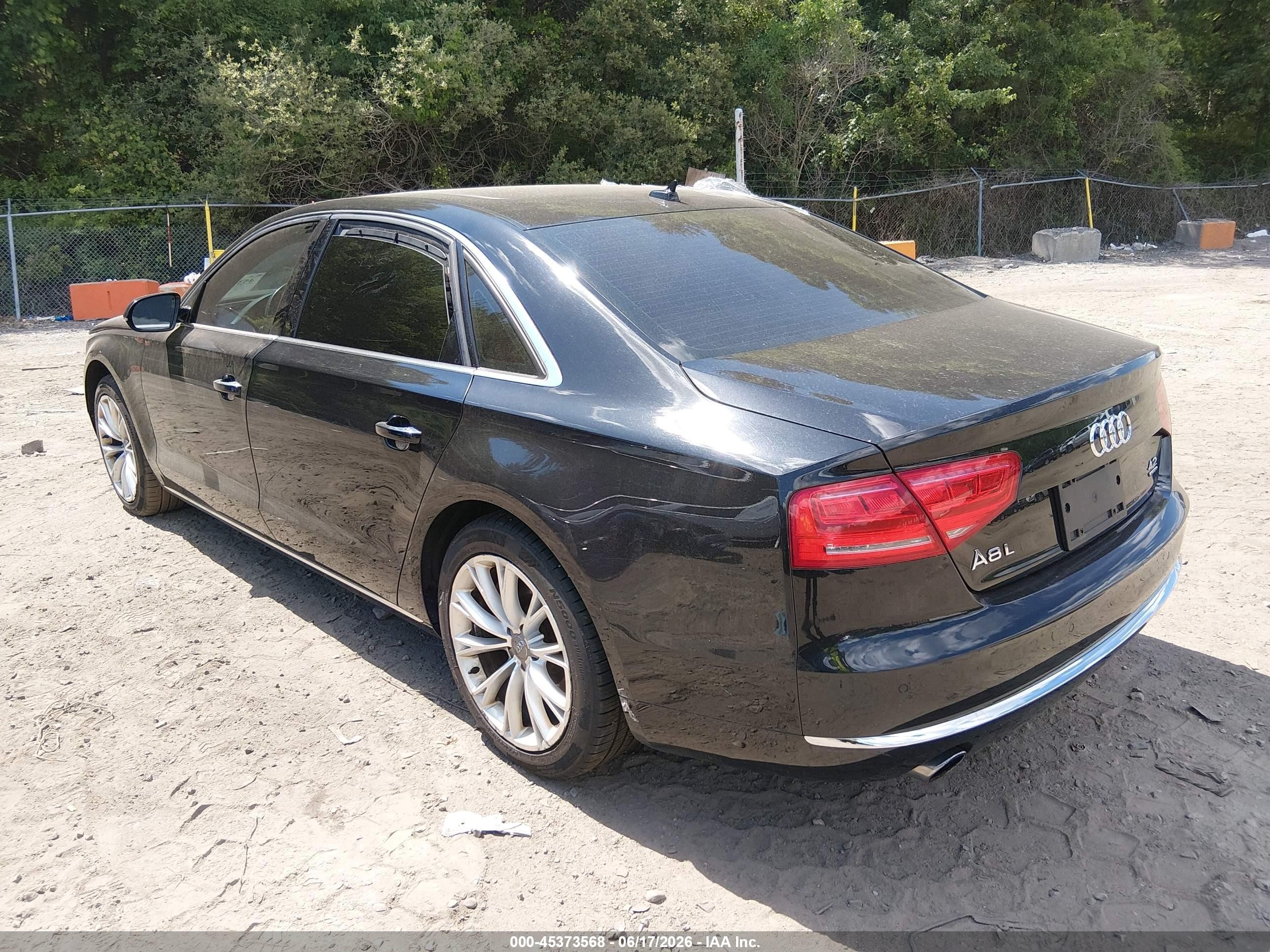 2012 Audi A8 L L 4.2 (tiptronic) (no Longer Orderable) Black vin: WAURVAFD2CN006606