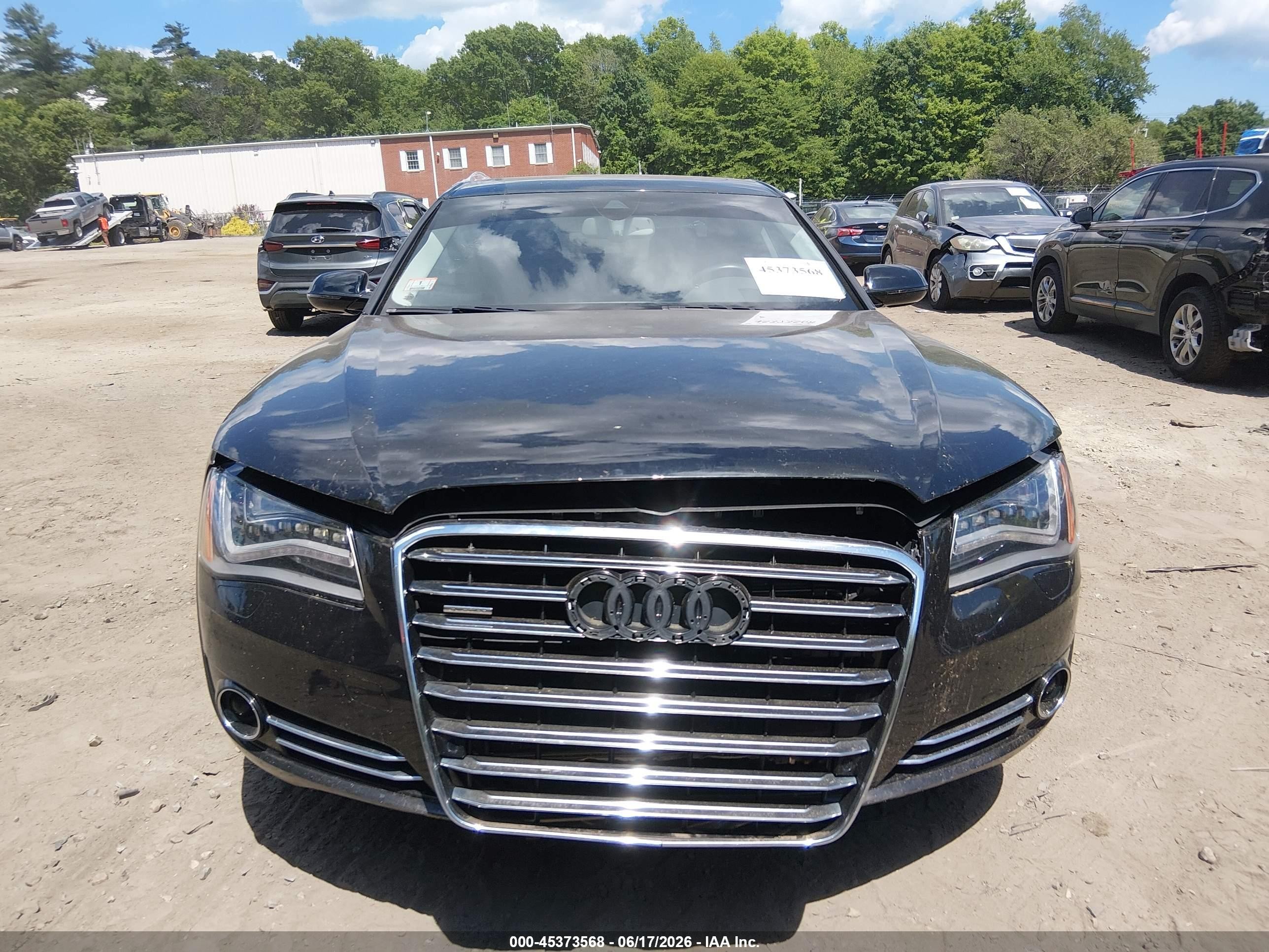 2012 Audi A8 L L 4.2 (tiptronic) (no Longer Orderable) Black vin: WAURVAFD2CN006606