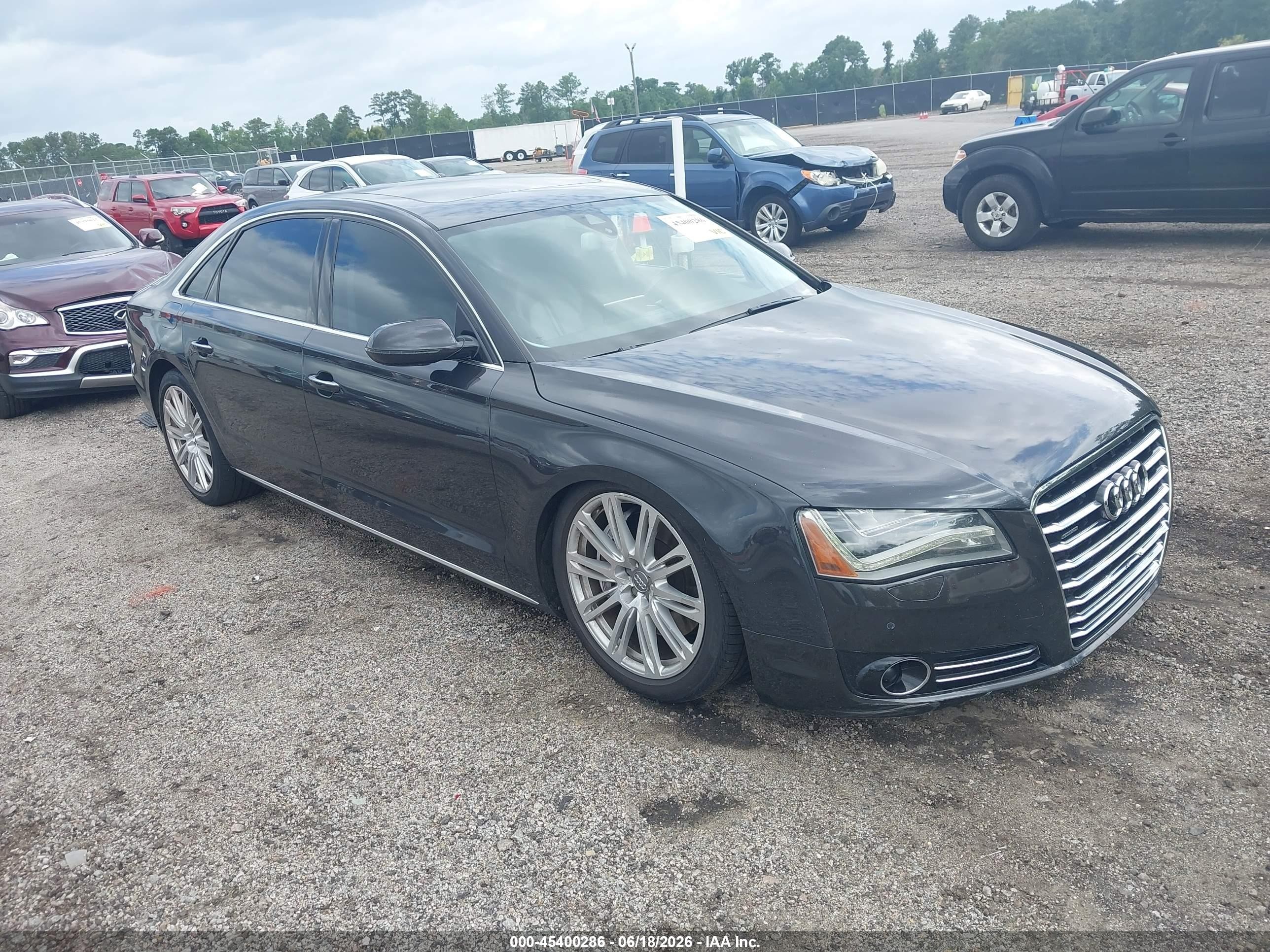 2011 Audi A8 L 4.2 Black vin: WAURVAFD3BN005205