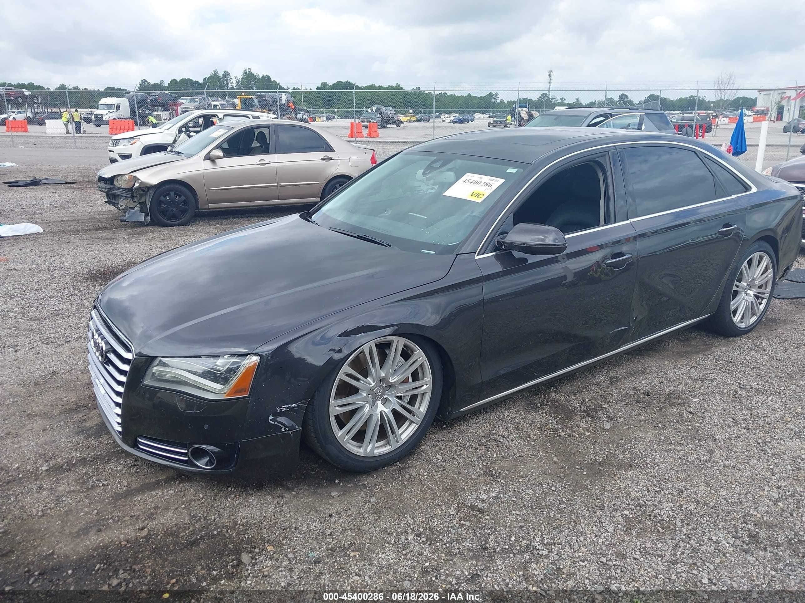 2011 Audi A8 L 4.2 Black vin: WAURVAFD3BN005205