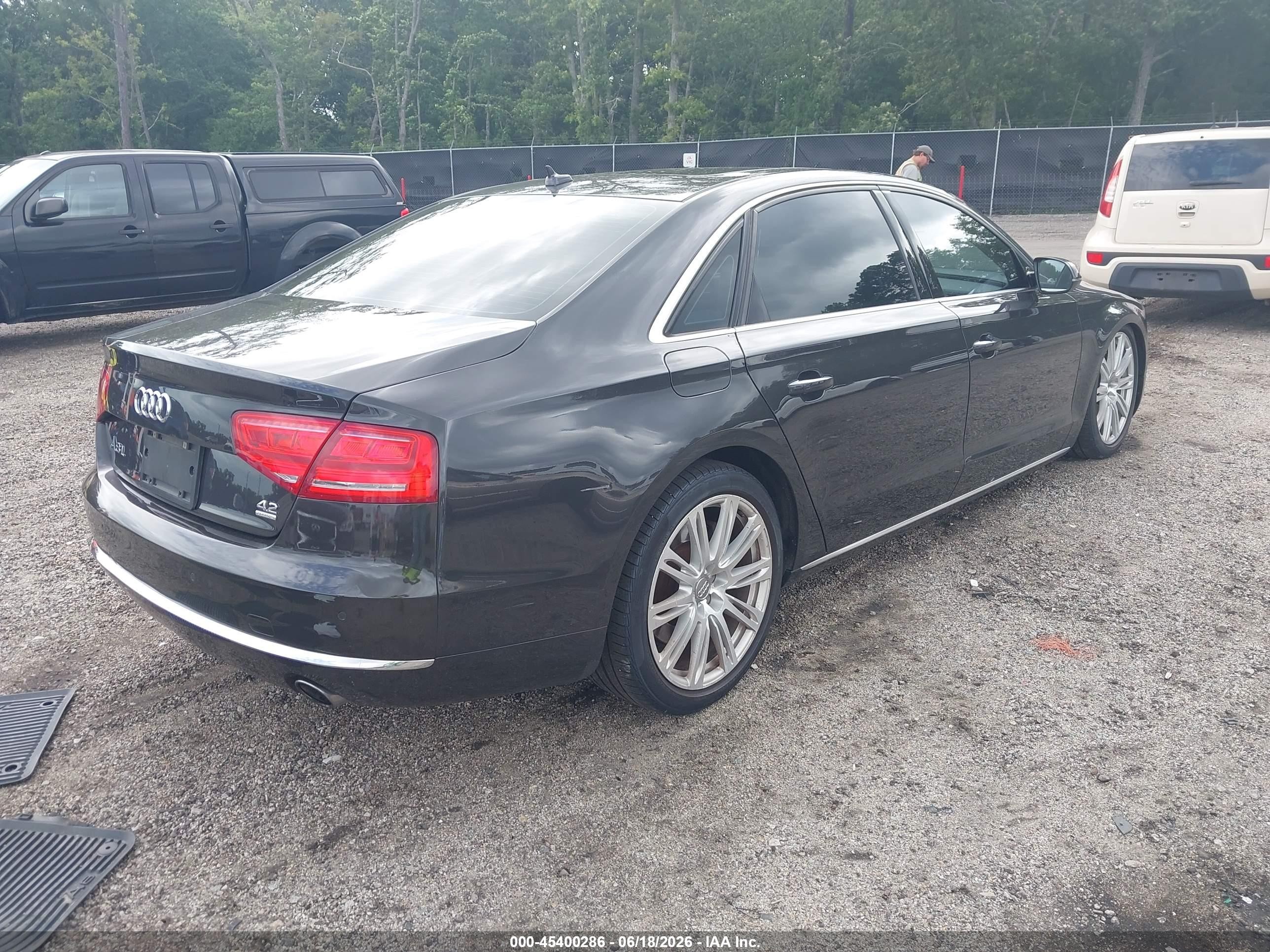 2011 Audi A8 L 4.2 Black vin: WAURVAFD3BN005205