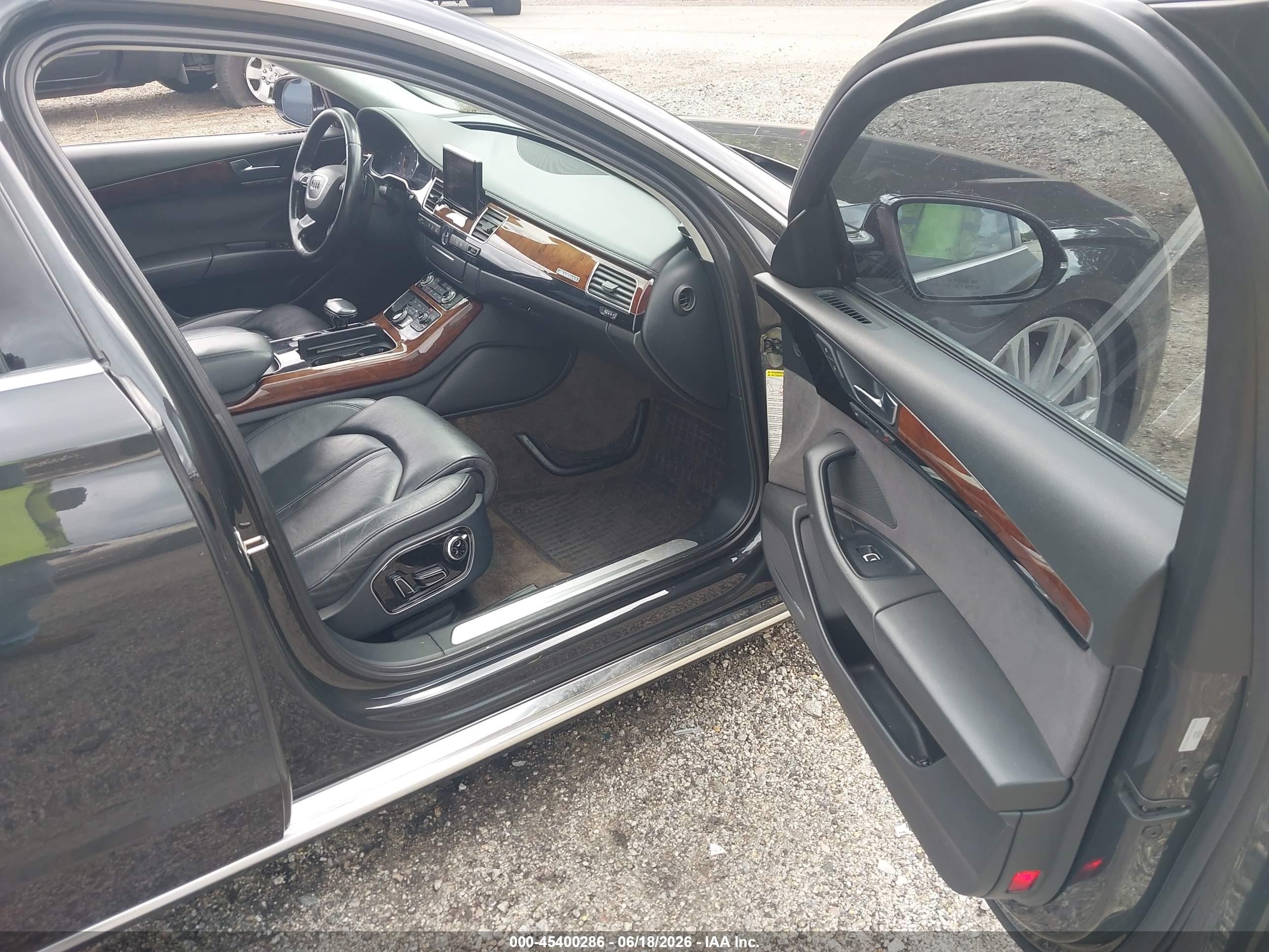 2011 Audi A8 L 4.2 Black vin: WAURVAFD3BN005205