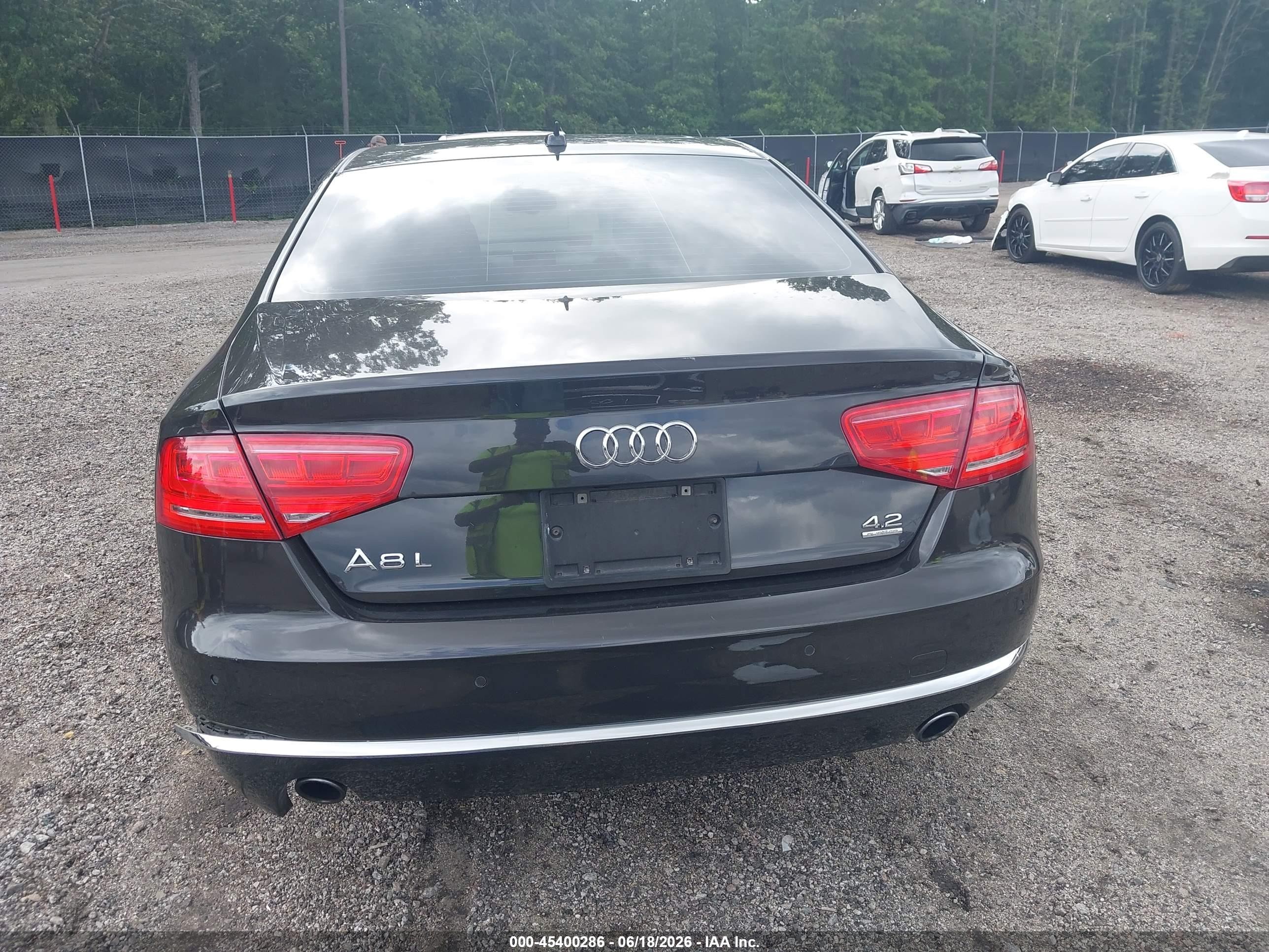 2011 Audi A8 L 4.2 Black vin: WAURVAFD3BN005205