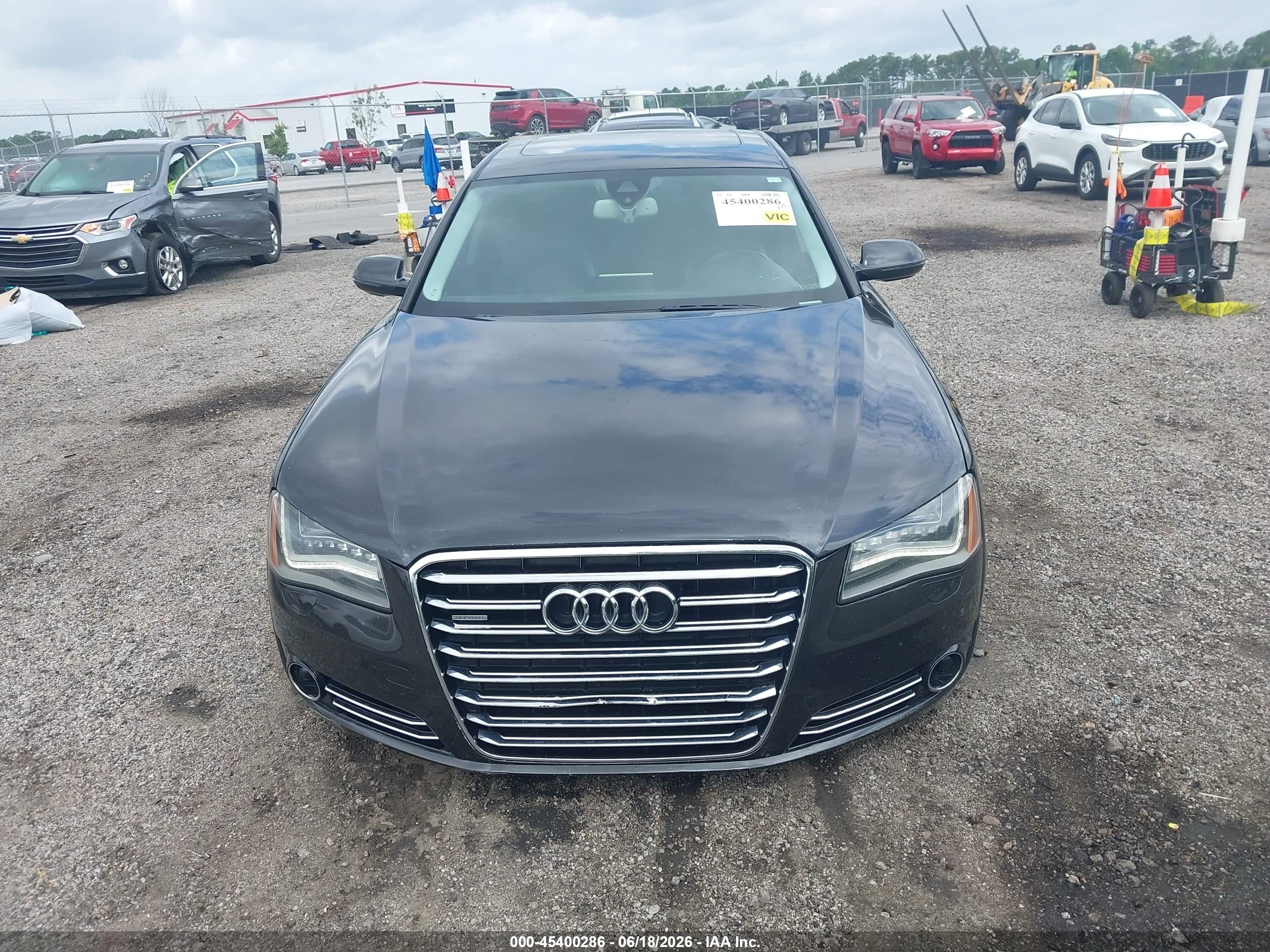 2011 Audi A8 L 4.2 Black vin: WAURVAFD3BN005205