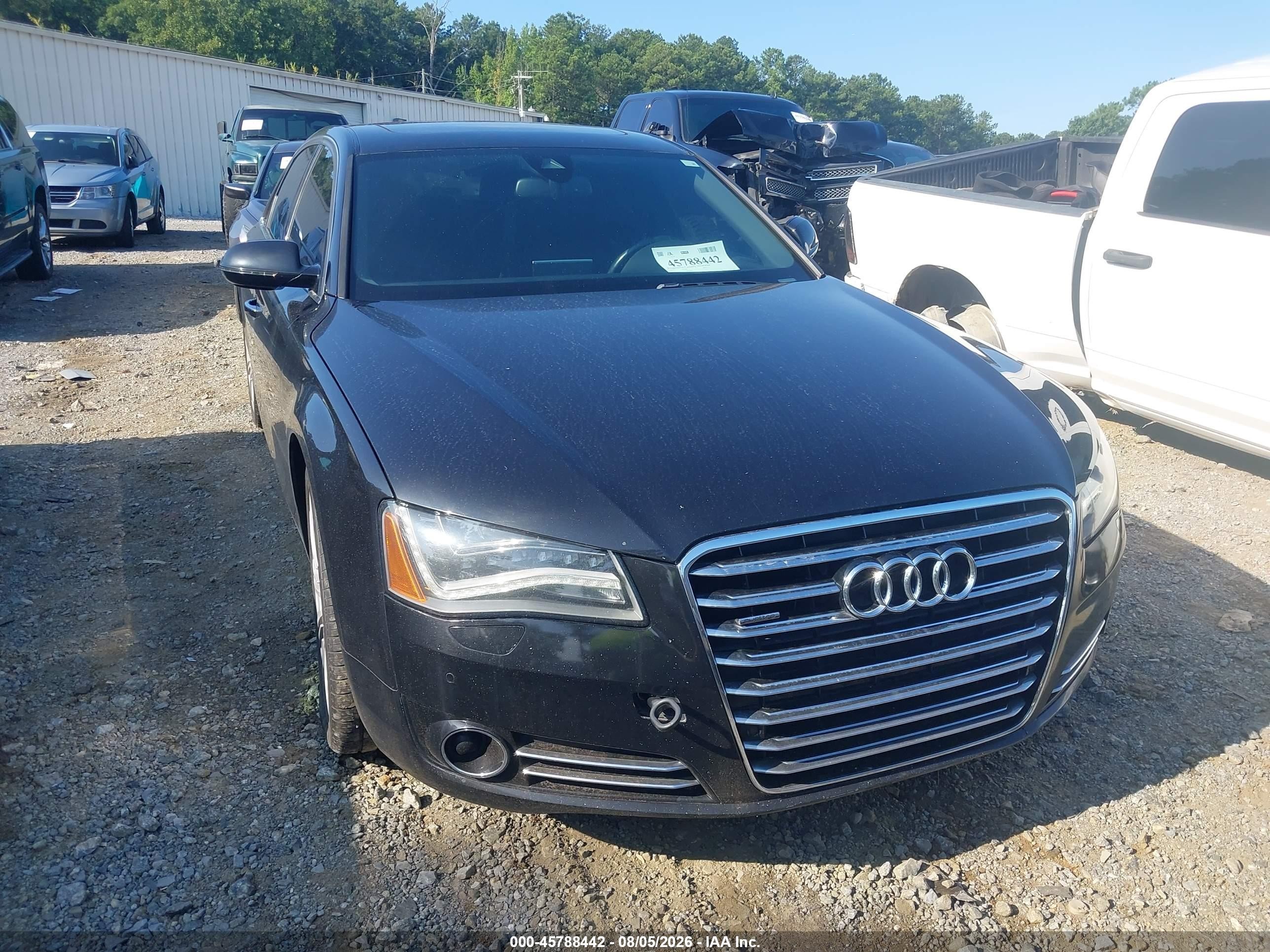 2012 Audi A8 L 4.2 Black vin: WAURVAFD3CN007098
