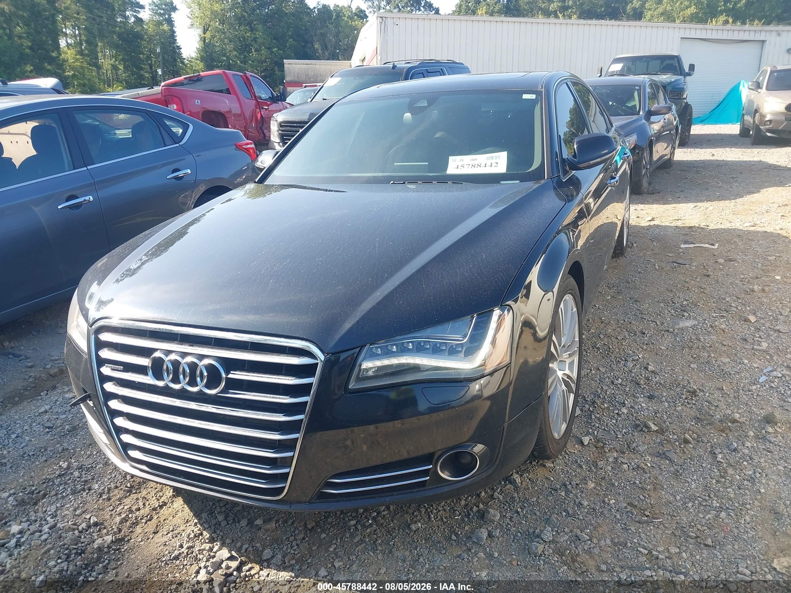 2012 Audi A8 L 4.2 Black vin: WAURVAFD3CN007098