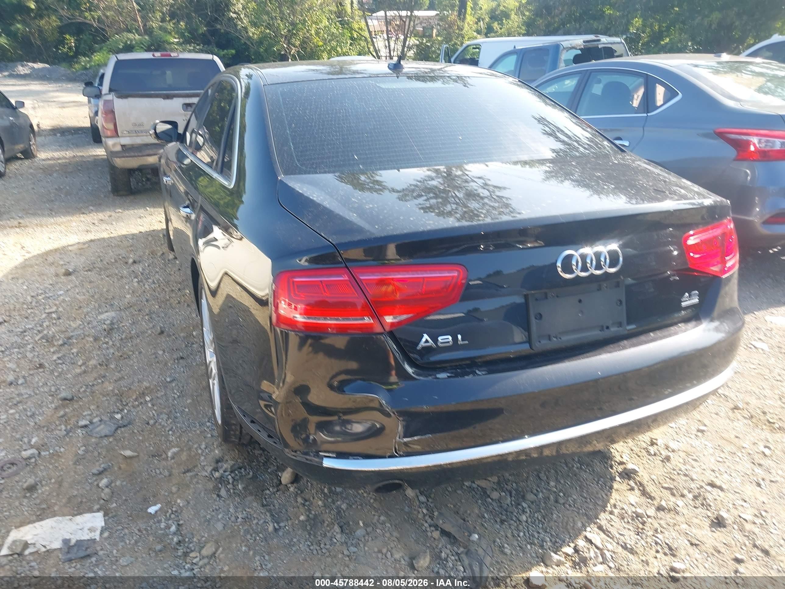 2012 Audi A8 L 4.2 Black vin: WAURVAFD3CN007098
