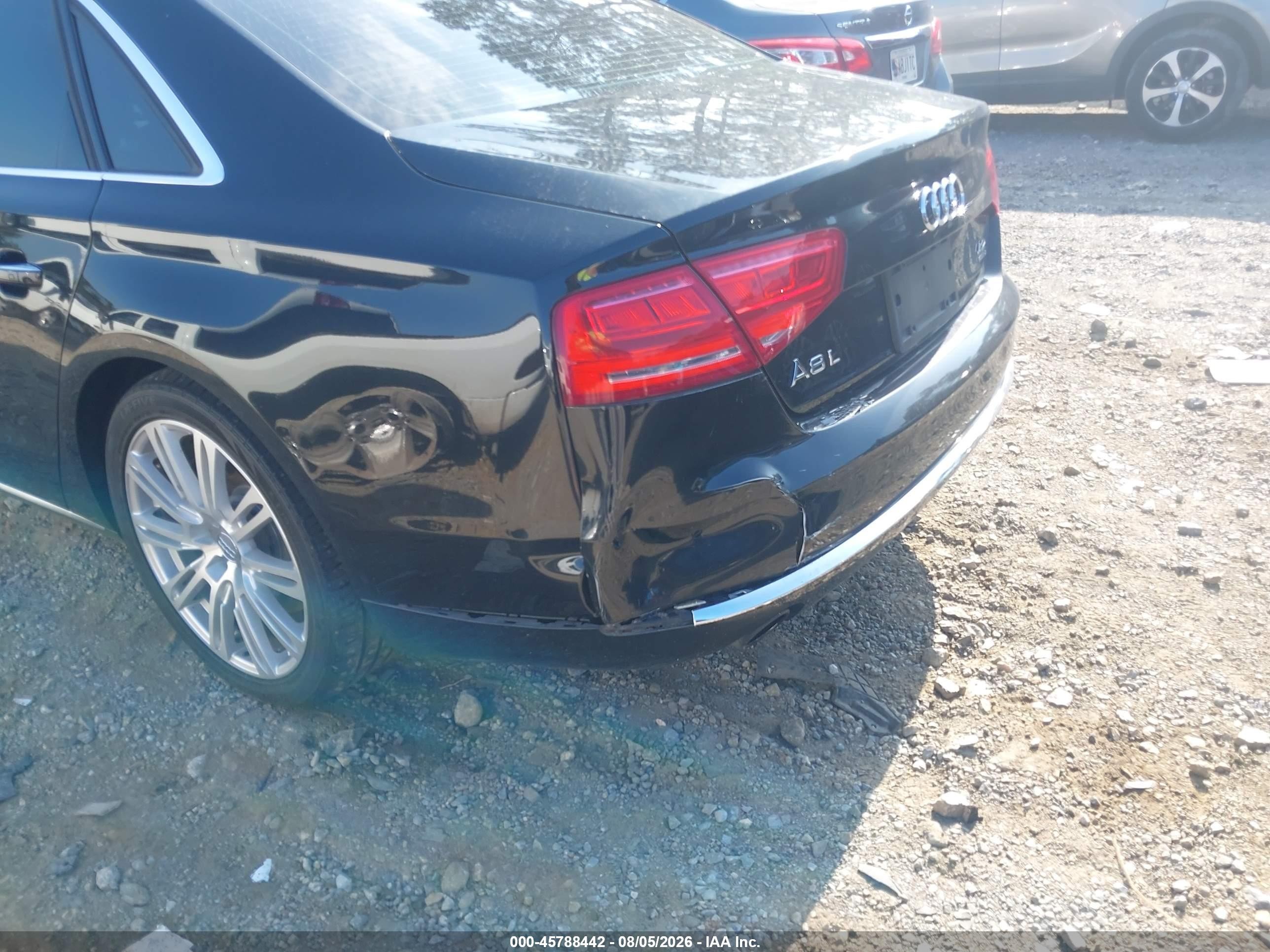 2012 Audi A8 L 4.2 Black vin: WAURVAFD3CN007098