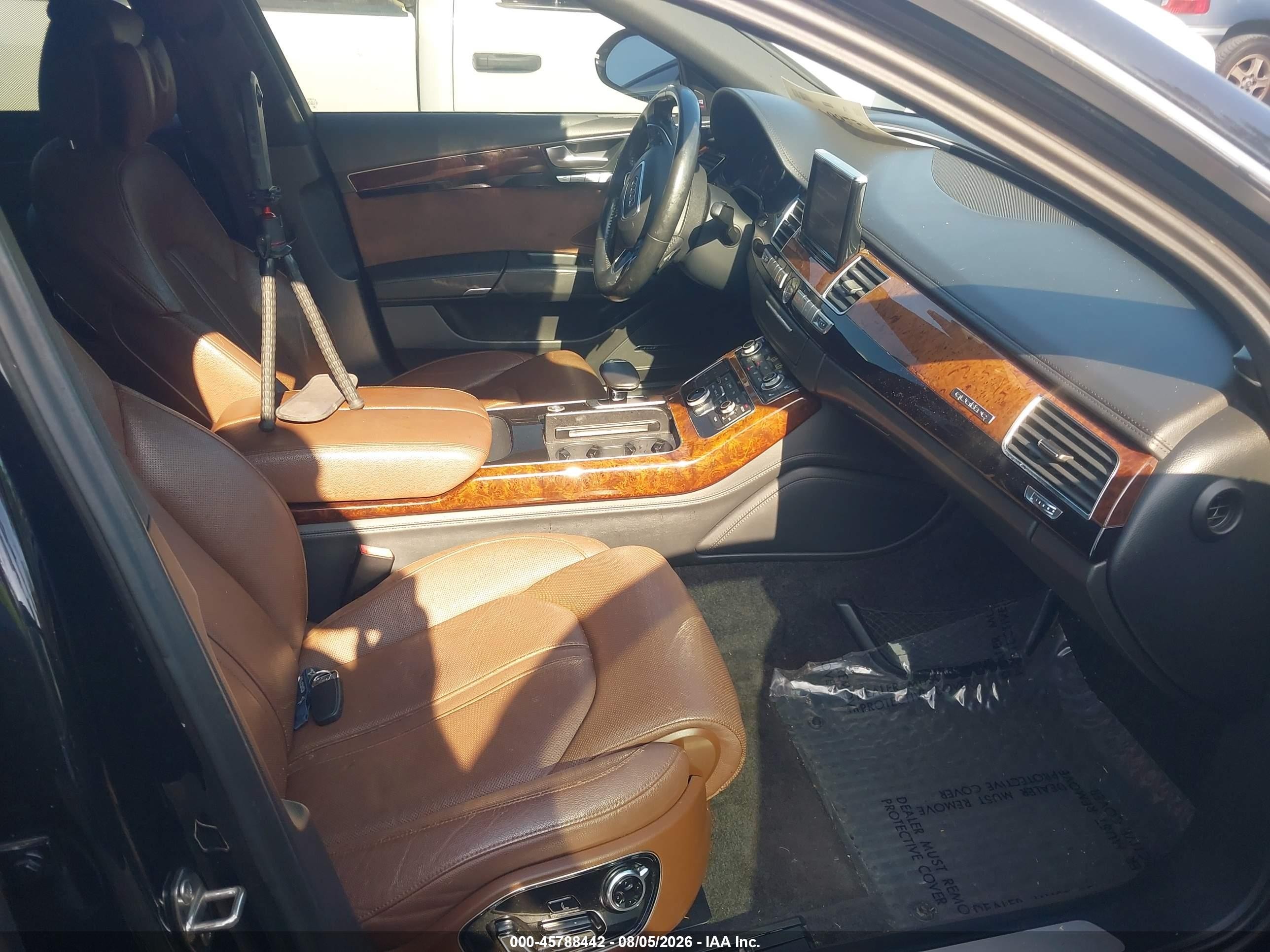 2012 Audi A8 L 4.2 Black vin: WAURVAFD3CN007098