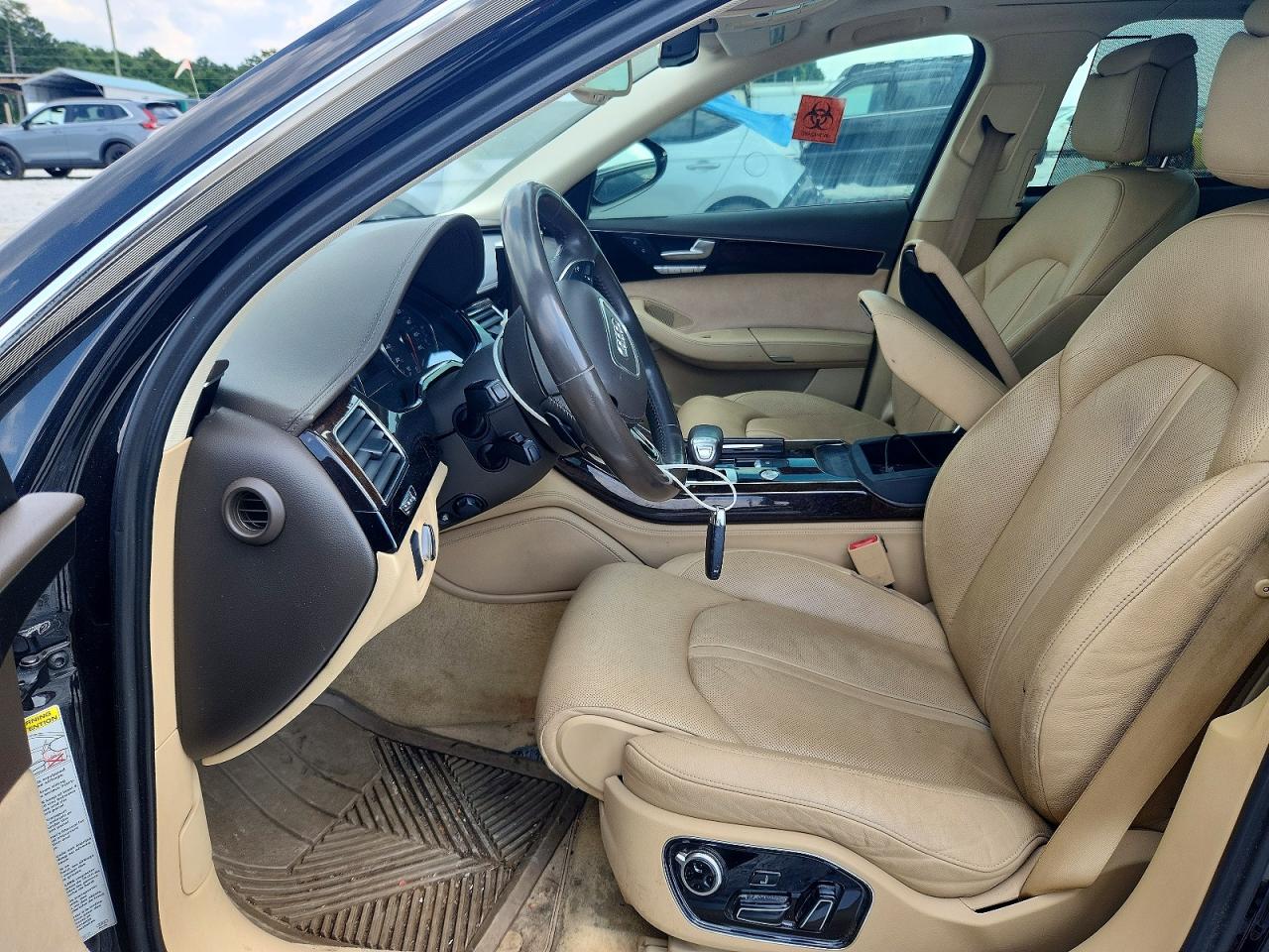 2012 Audi A8 L Quattro Charcoal vin: WAURVAFD3CN009787