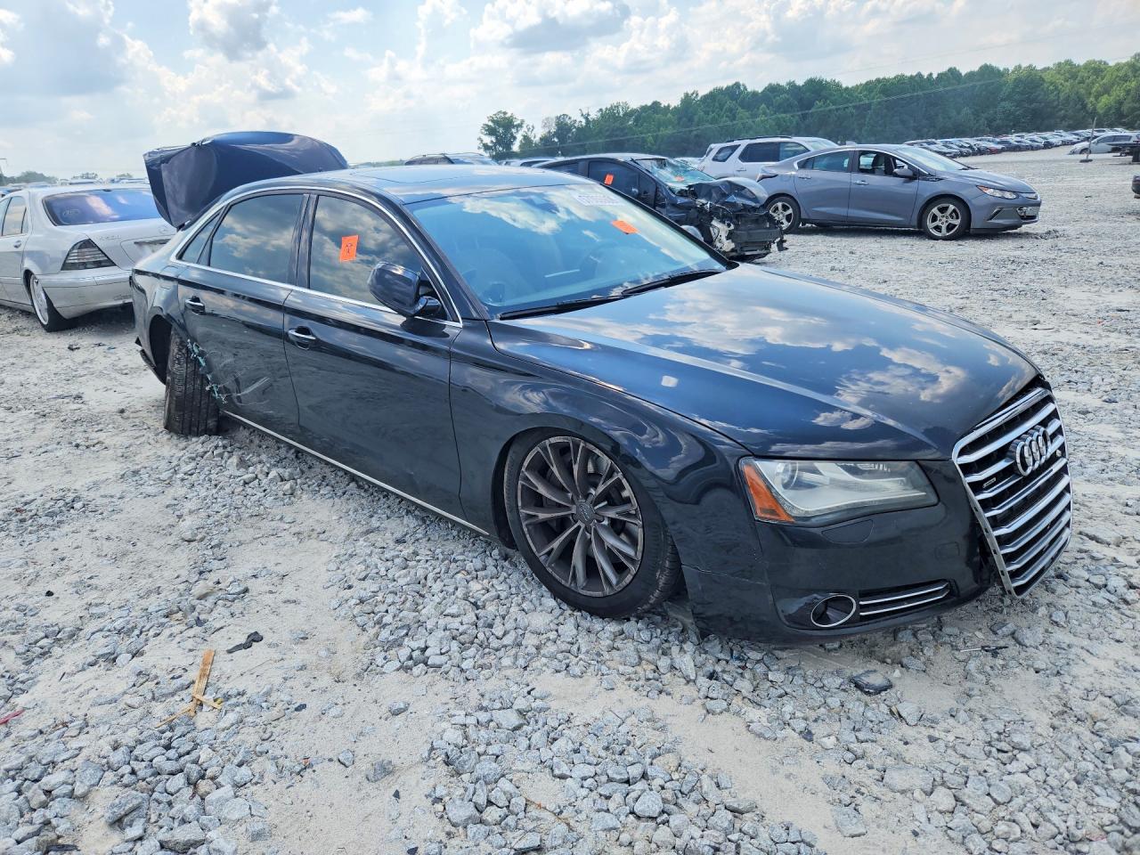 2012 Audi A8 L Quattro Charcoal vin: WAURVAFD3CN009787