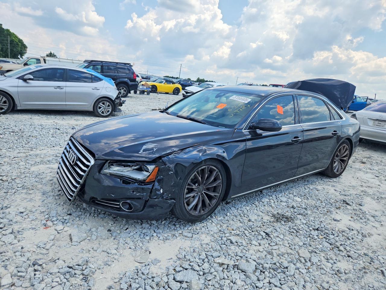 2012 Audi A8 L Quattro Charcoal vin: WAURVAFD3CN009787
