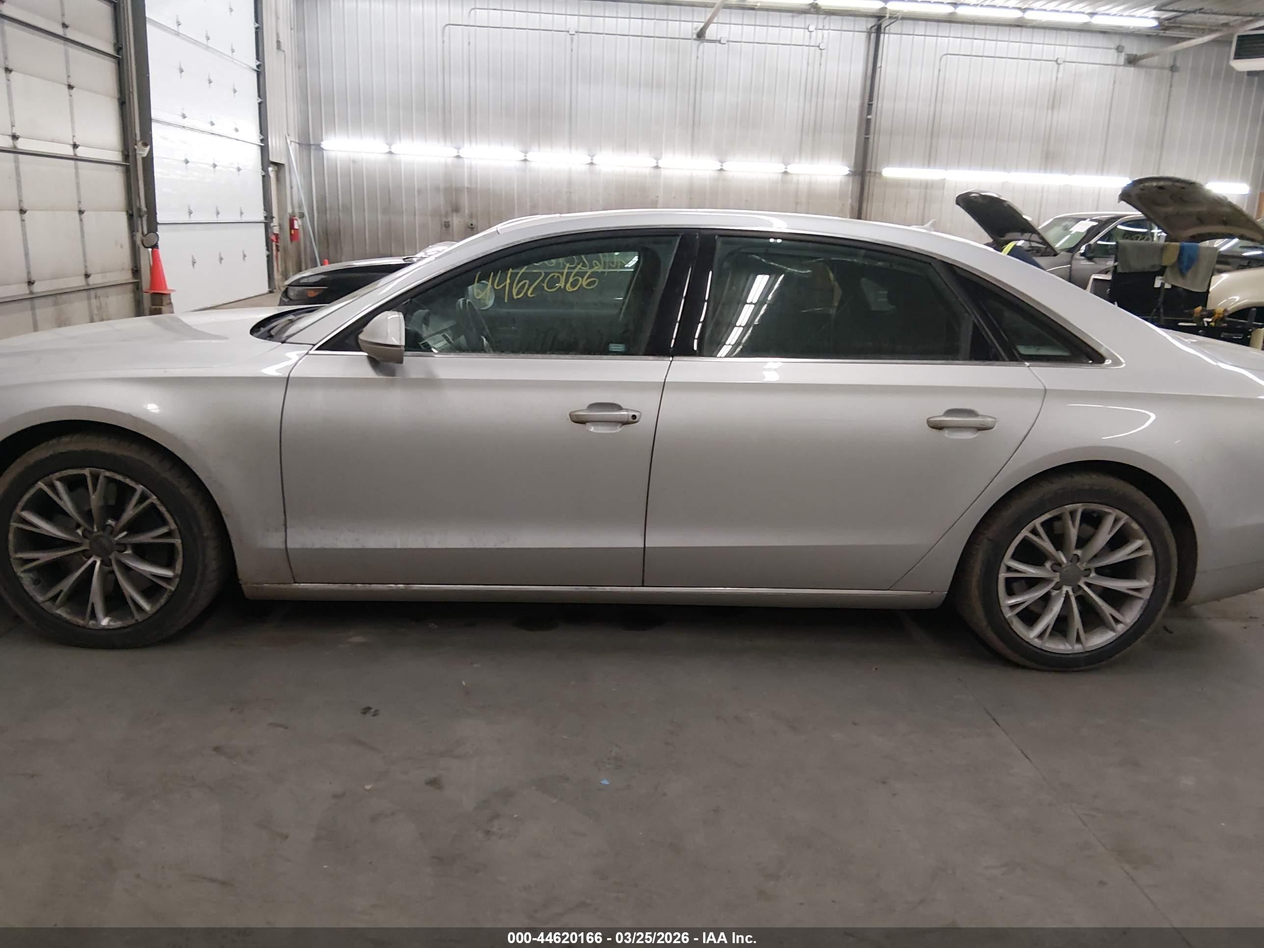 2012 Audi A8 L 4.2 Silver vin: WAURVAFD3CN010907