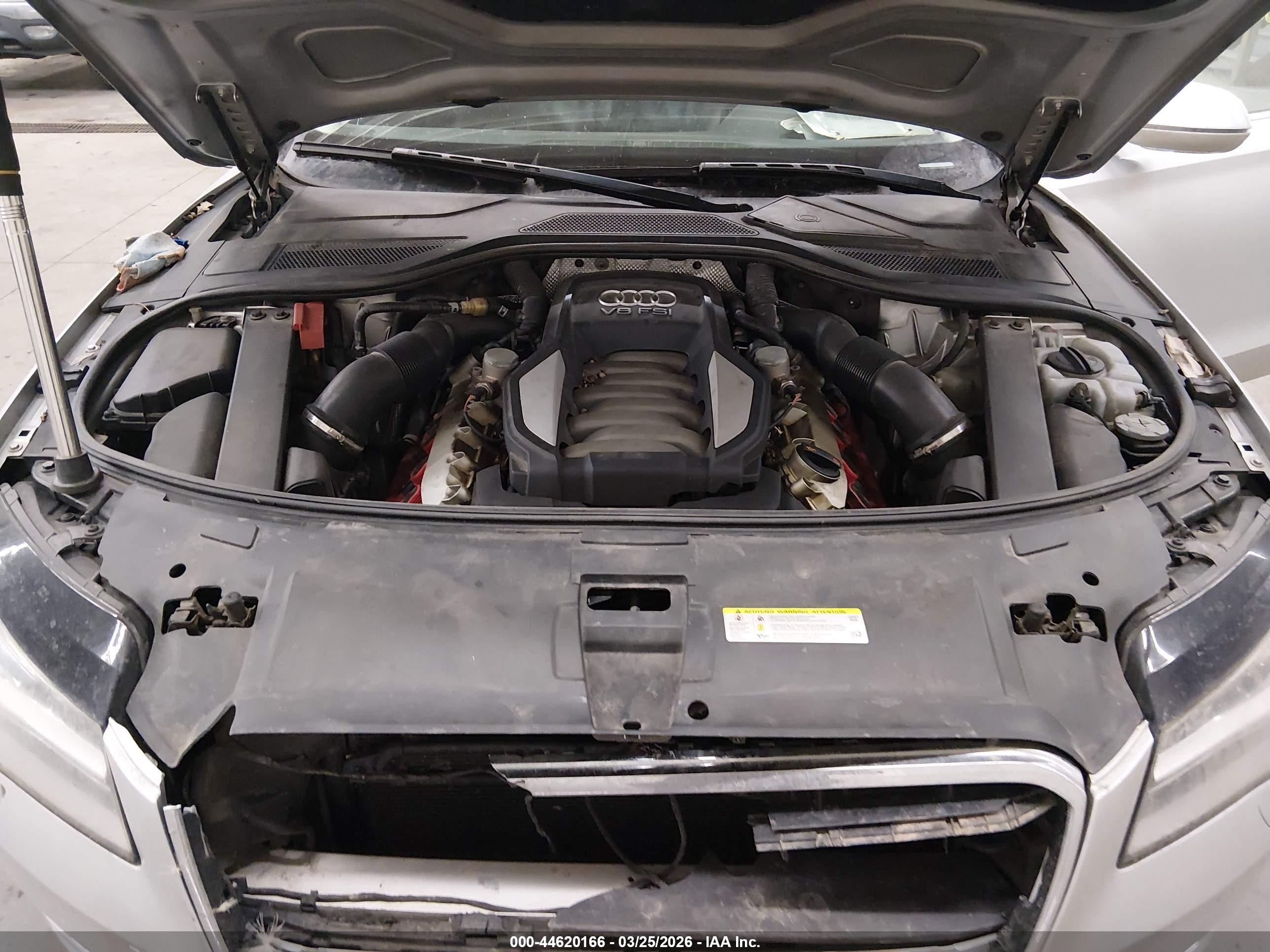 2012 Audi A8 L 4.2 Silver vin: WAURVAFD3CN010907