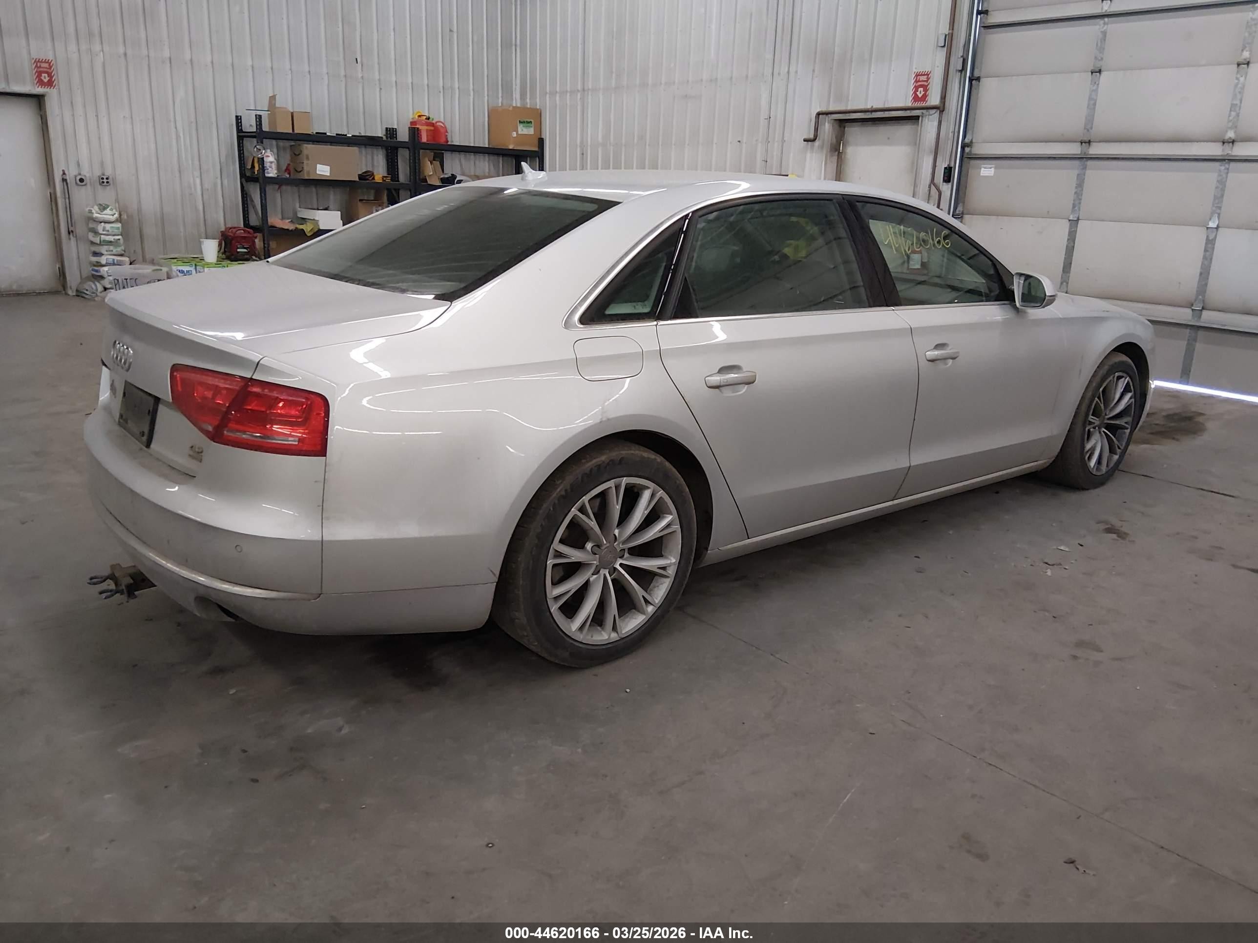 2012 Audi A8 L 4.2 Silver vin: WAURVAFD3CN010907