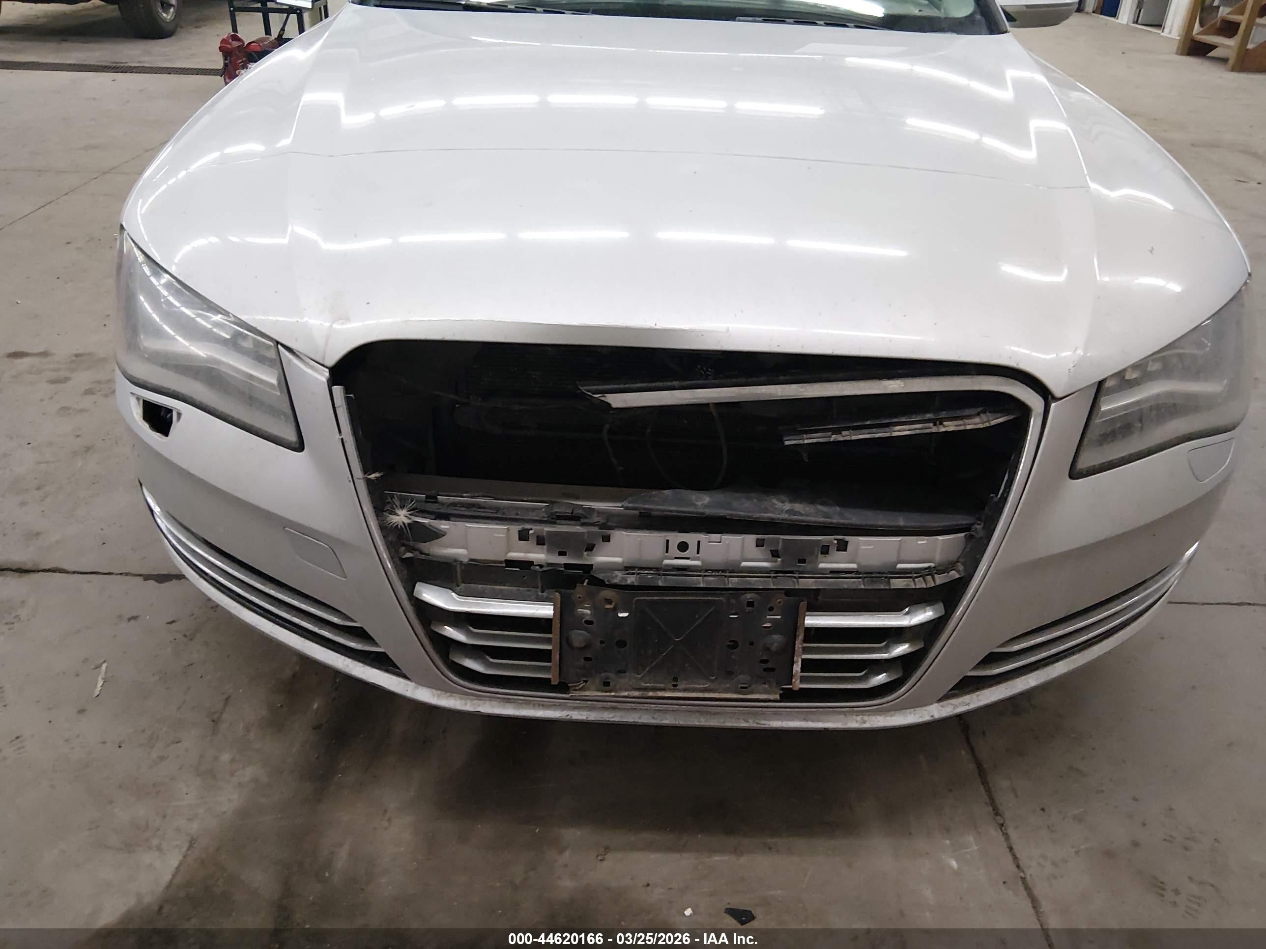 2012 Audi A8 L 4.2 Silver vin: WAURVAFD3CN010907