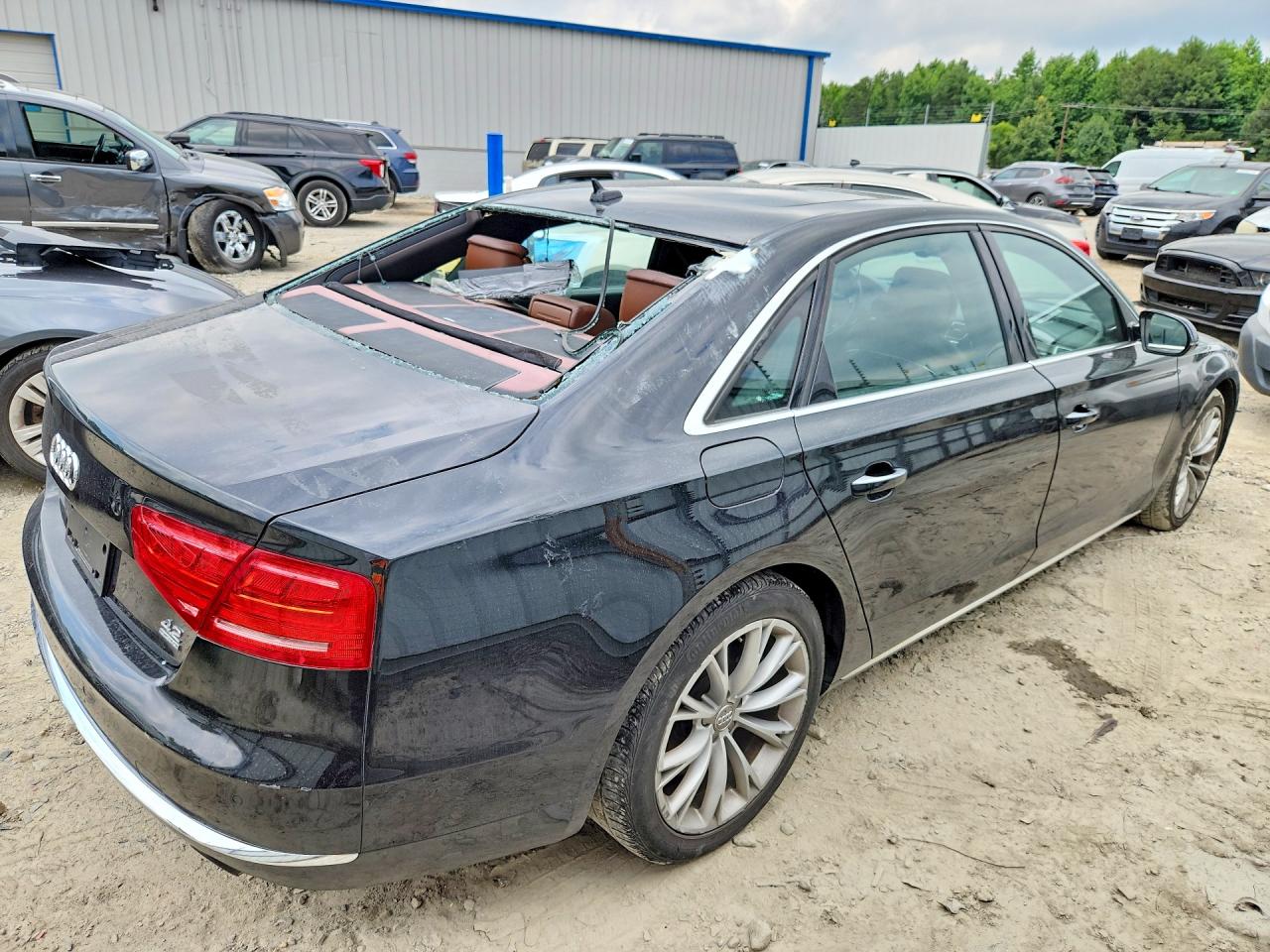 2012 Audi A8 L Quattro Black vin: WAURVAFD3CN020207