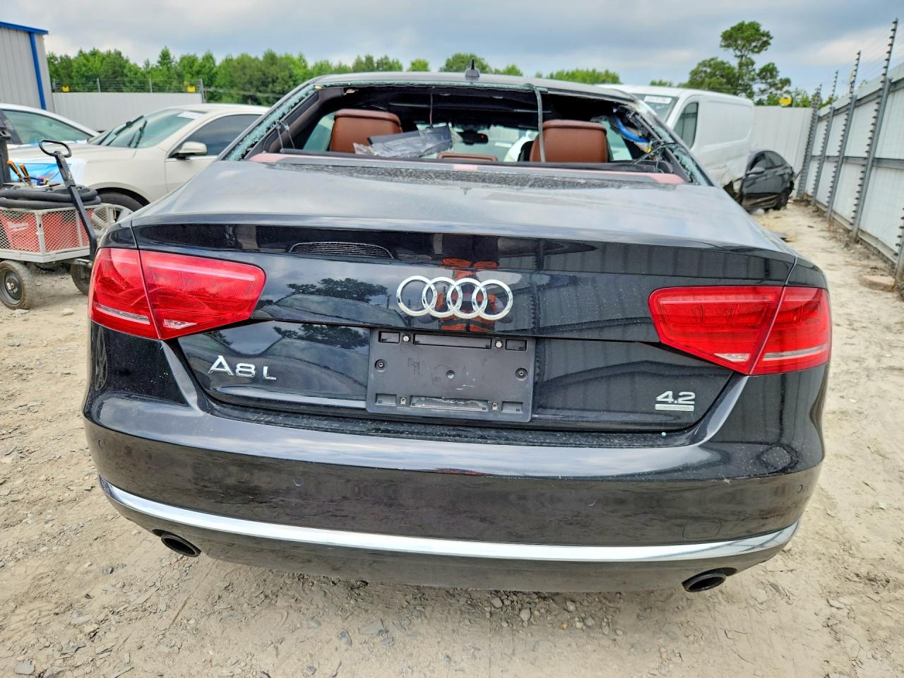 2012 Audi A8 L Quattro Black vin: WAURVAFD3CN020207