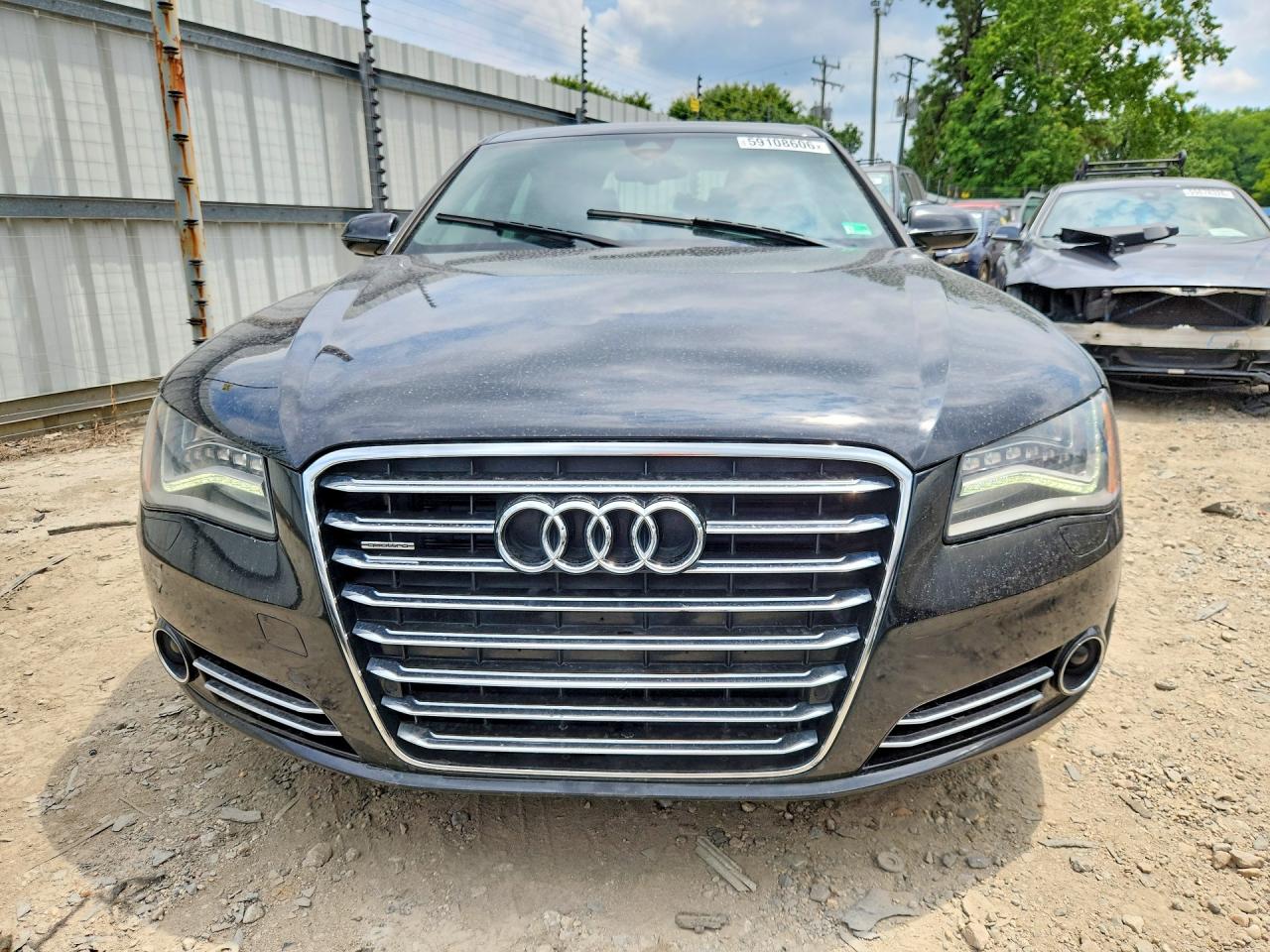2012 Audi A8 L Quattro Black vin: WAURVAFD3CN020207