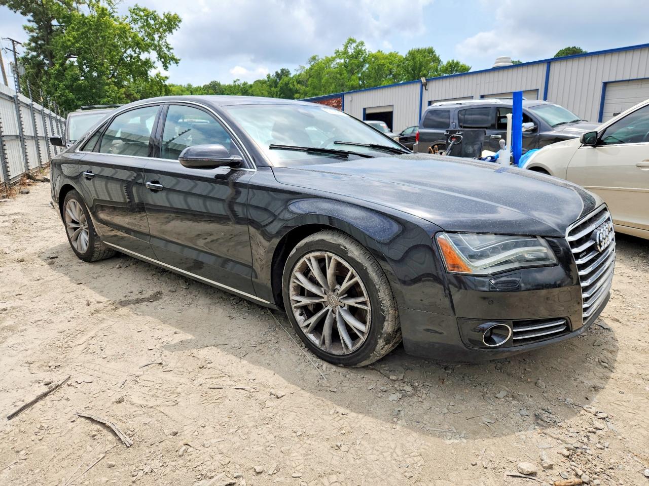 2012 Audi A8 L Quattro Black vin: WAURVAFD3CN020207