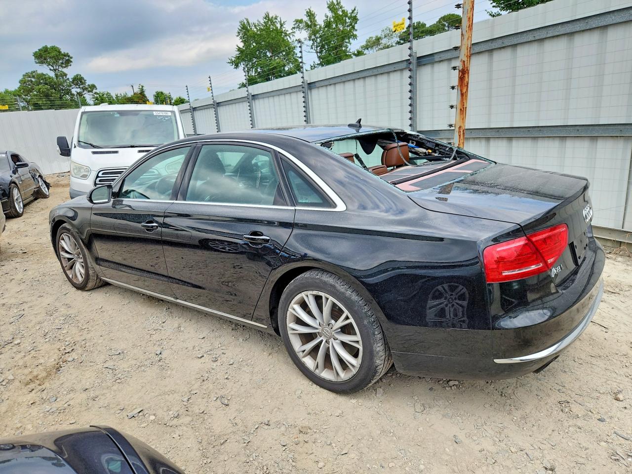2012 Audi A8 L Quattro Black vin: WAURVAFD3CN020207