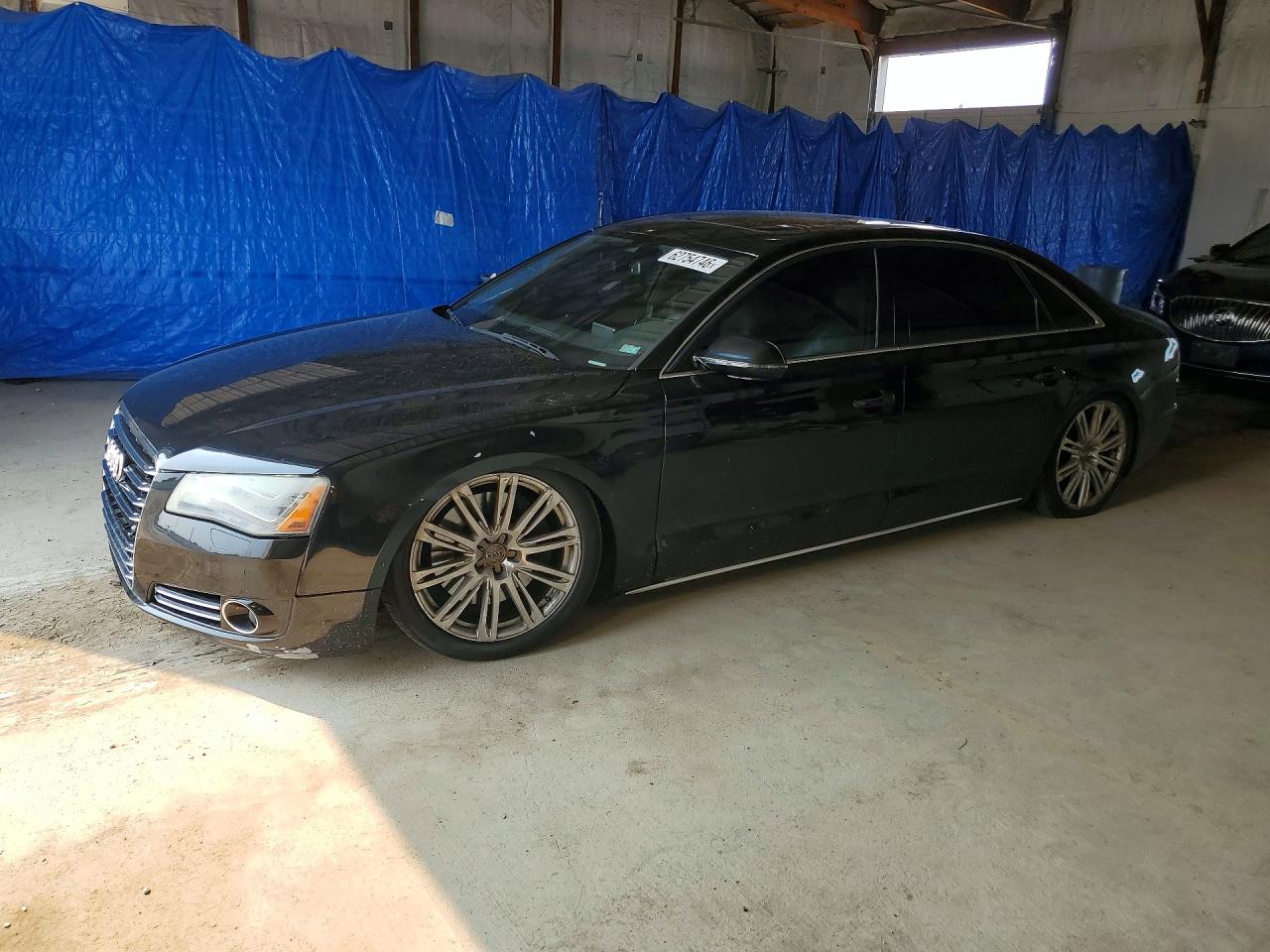 2012 Audi A8 L Quattro Black vin: WAURVAFD4CN003738