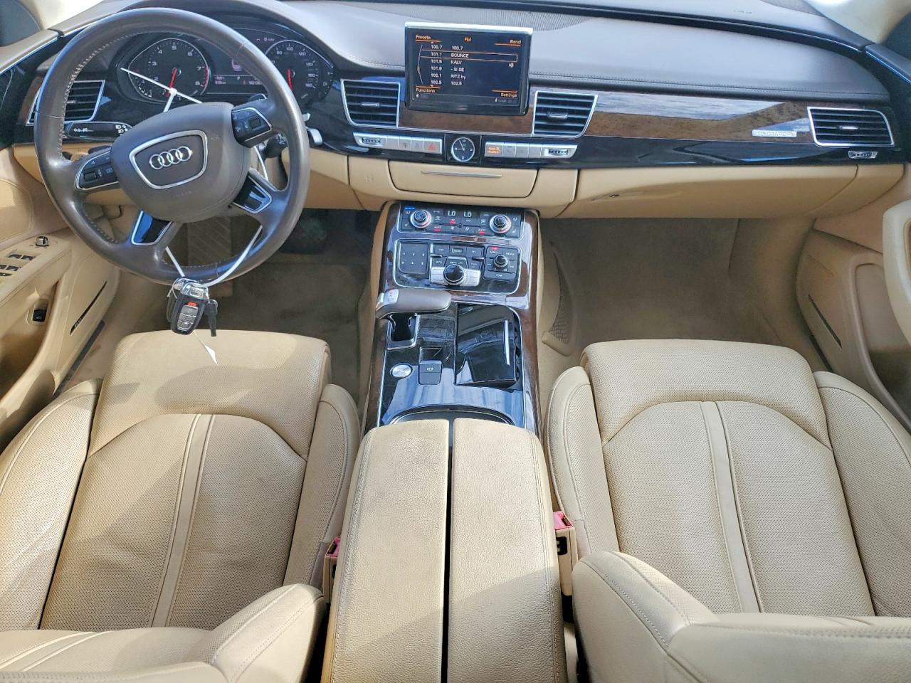 2012 Audi A8 L Quattro White vin: WAURVAFD4CN013637