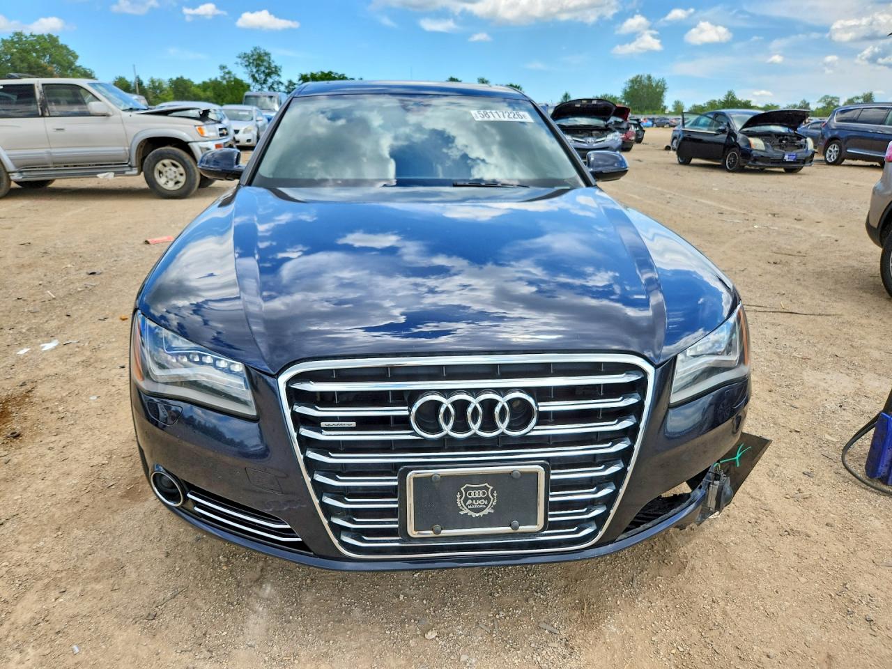 2012 Audi A8 L Quattro Black vin: WAURVAFD4CN015758