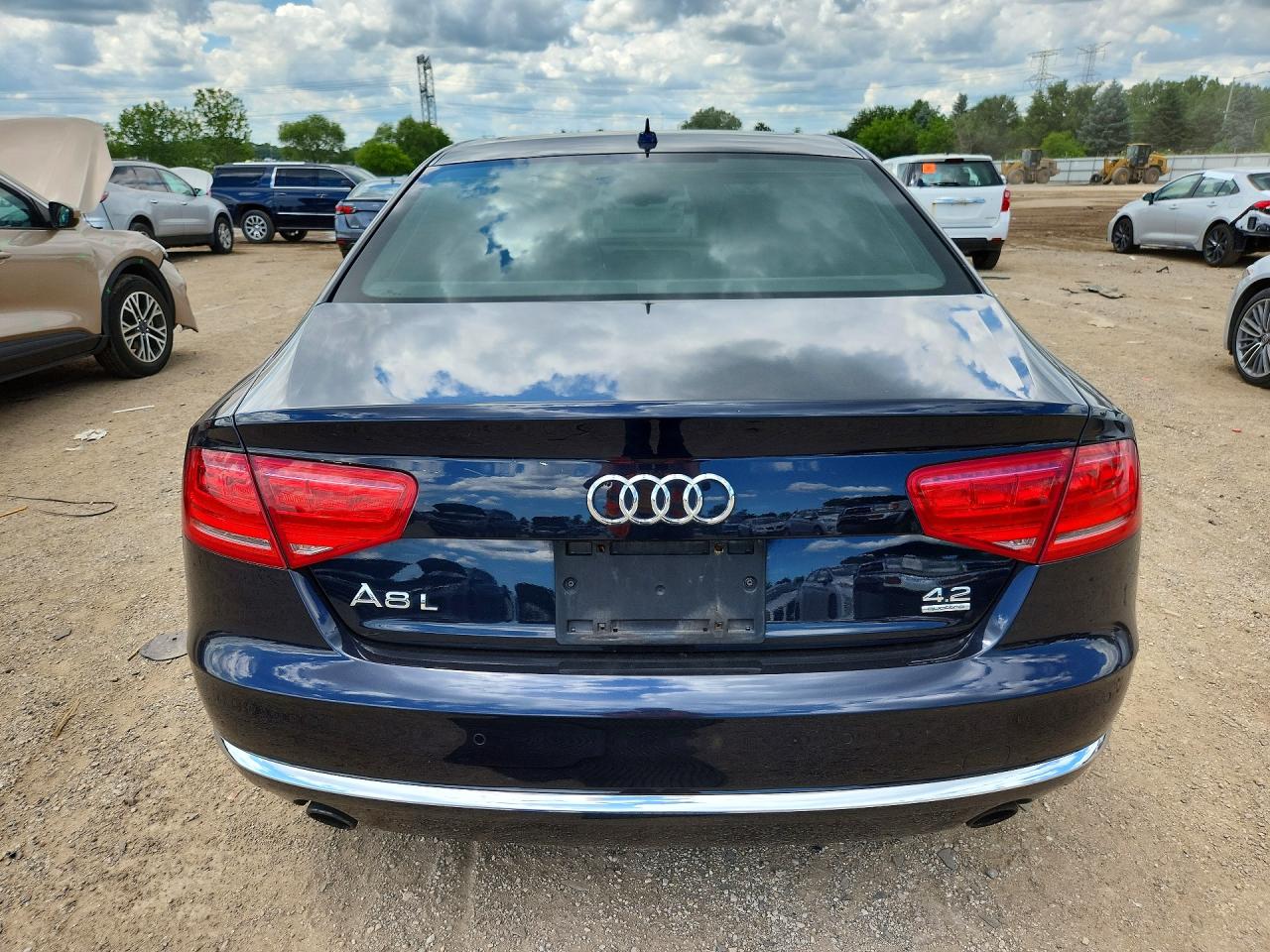 2012 Audi A8 L Quattro Black vin: WAURVAFD4CN015758
